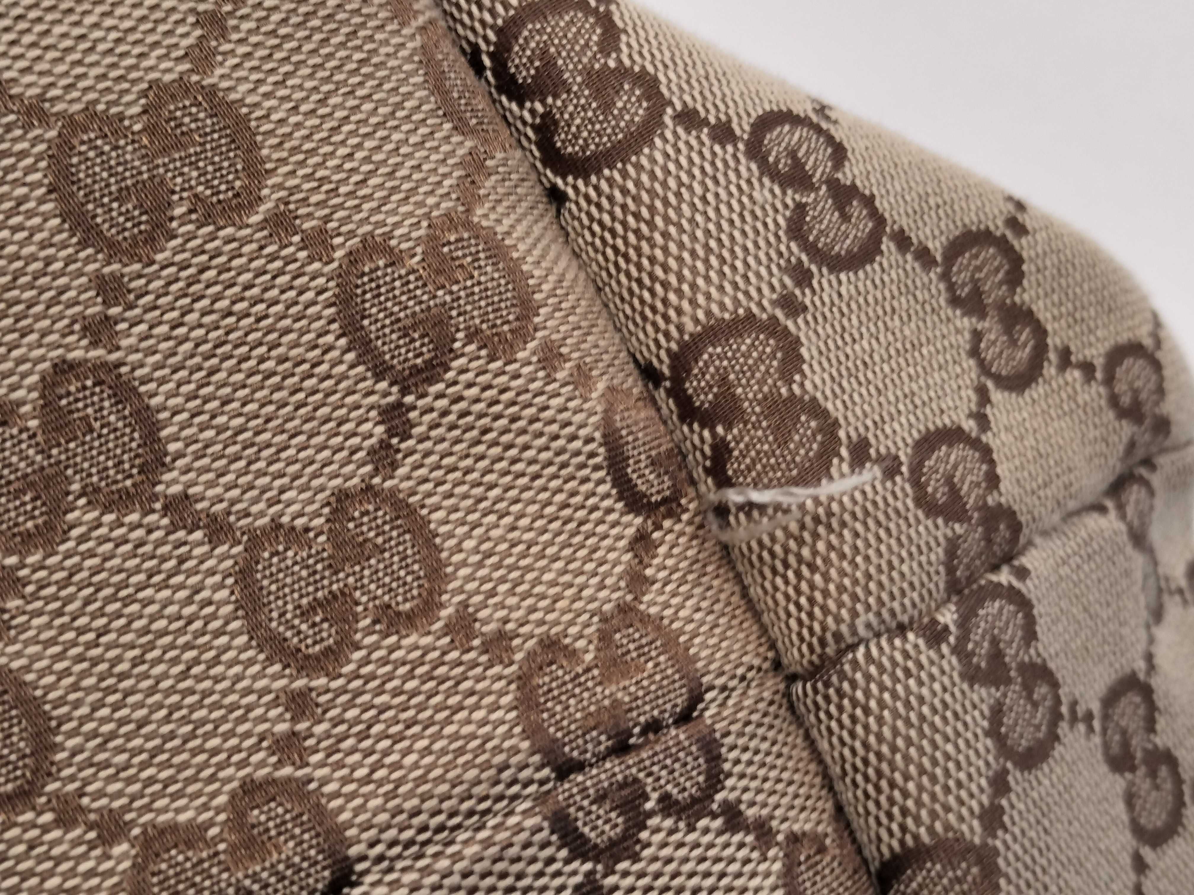 GG Canvas Sherry Line Tote Bag, Beige/Brown, 139260 (ky24534) — view 12