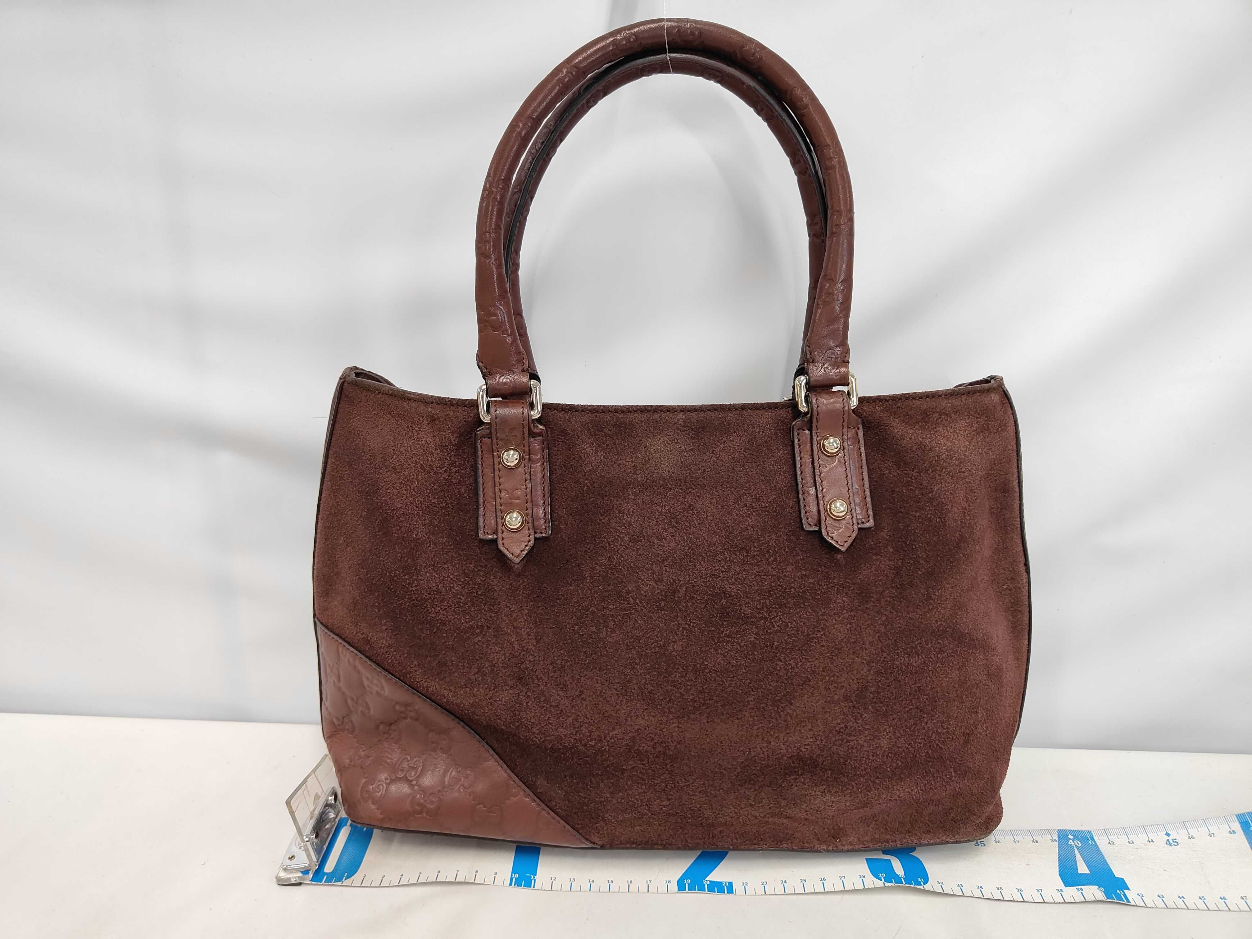 131146 2019 Suede Guccissima Horsebit Handbag — view 2
