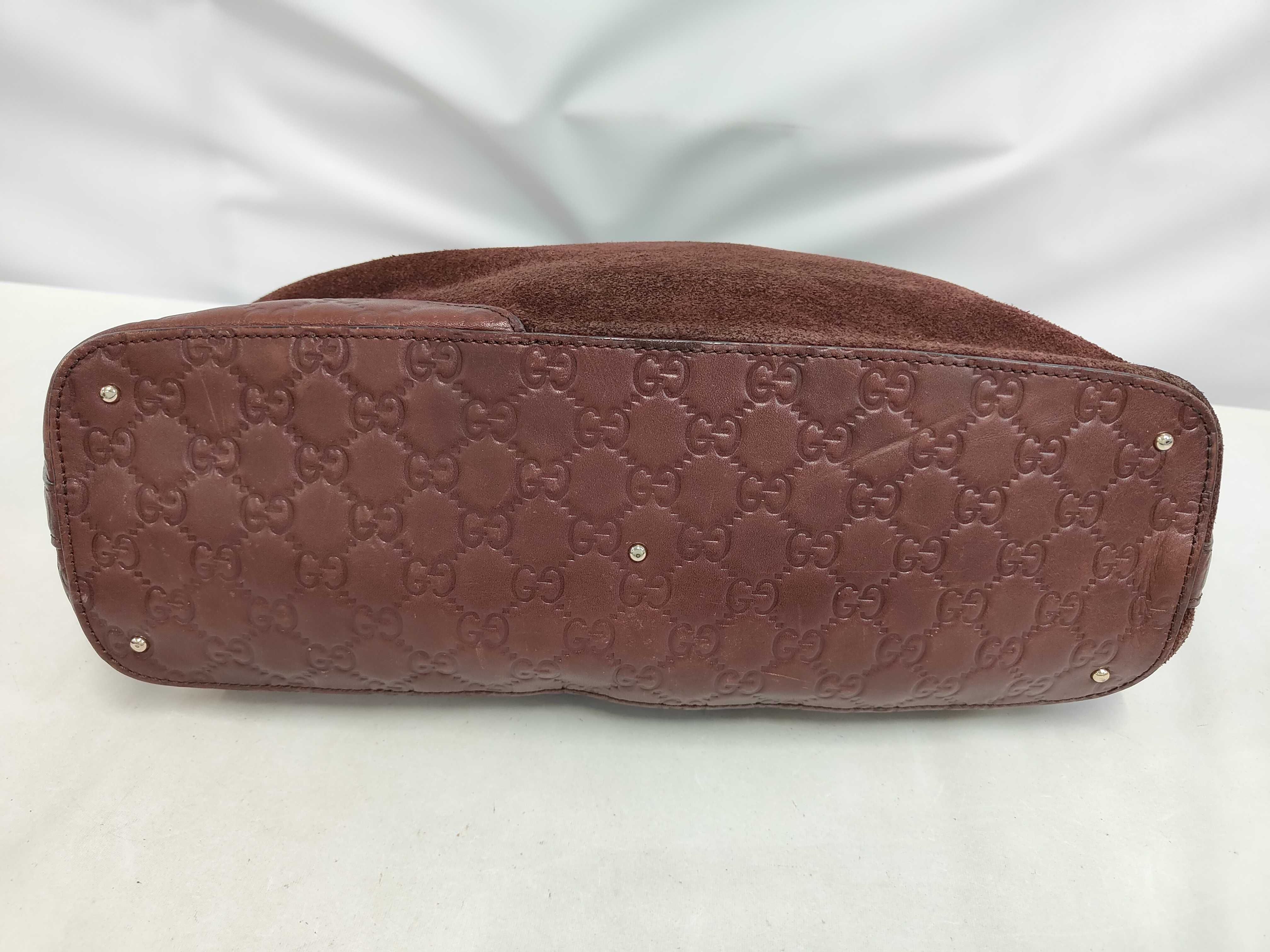 131146 2019 Suede Guccissima Horsebit Handbag — view 4