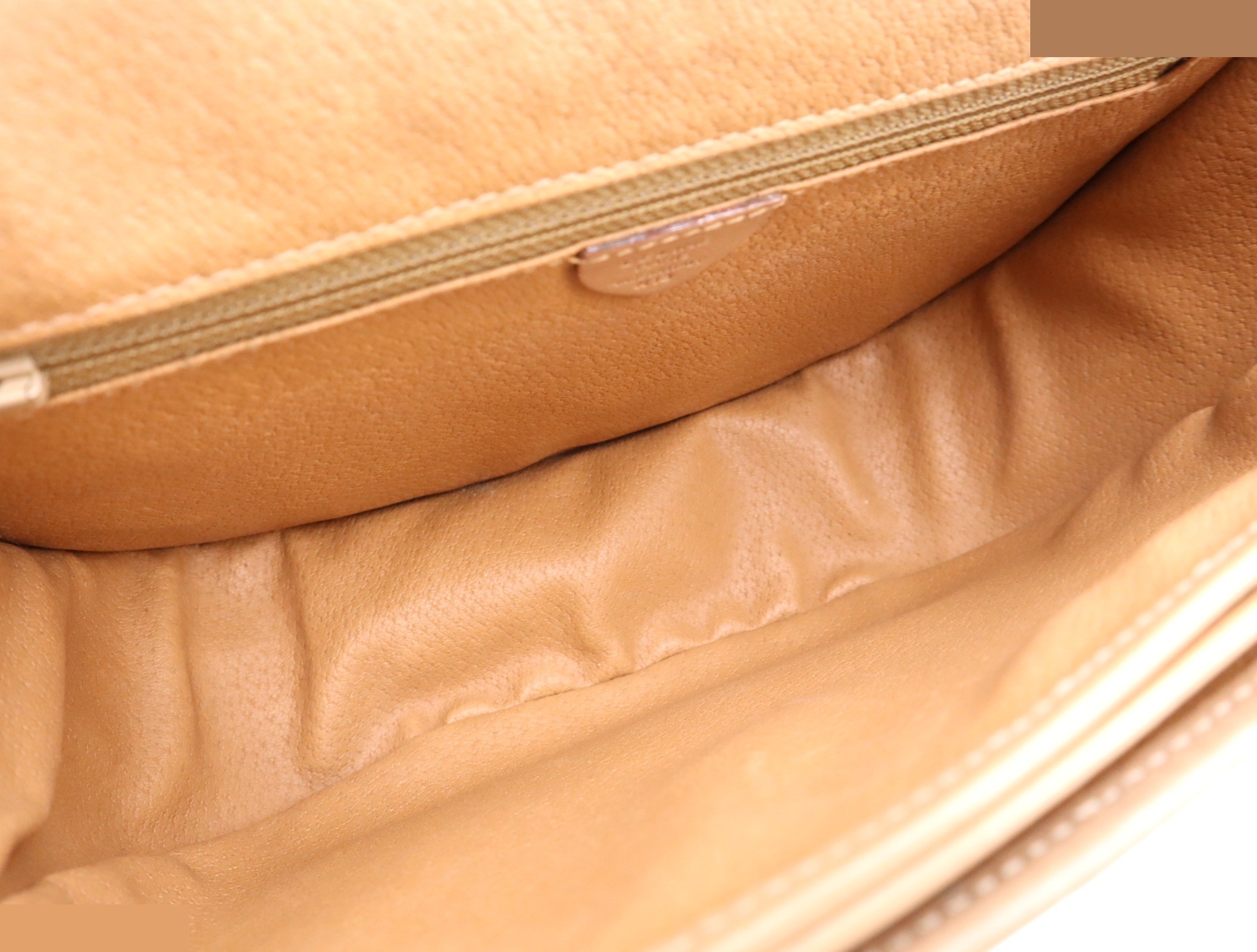 PVC x Leather Macadam Shoulder Bag, Brown, Gold Hardware — view 7