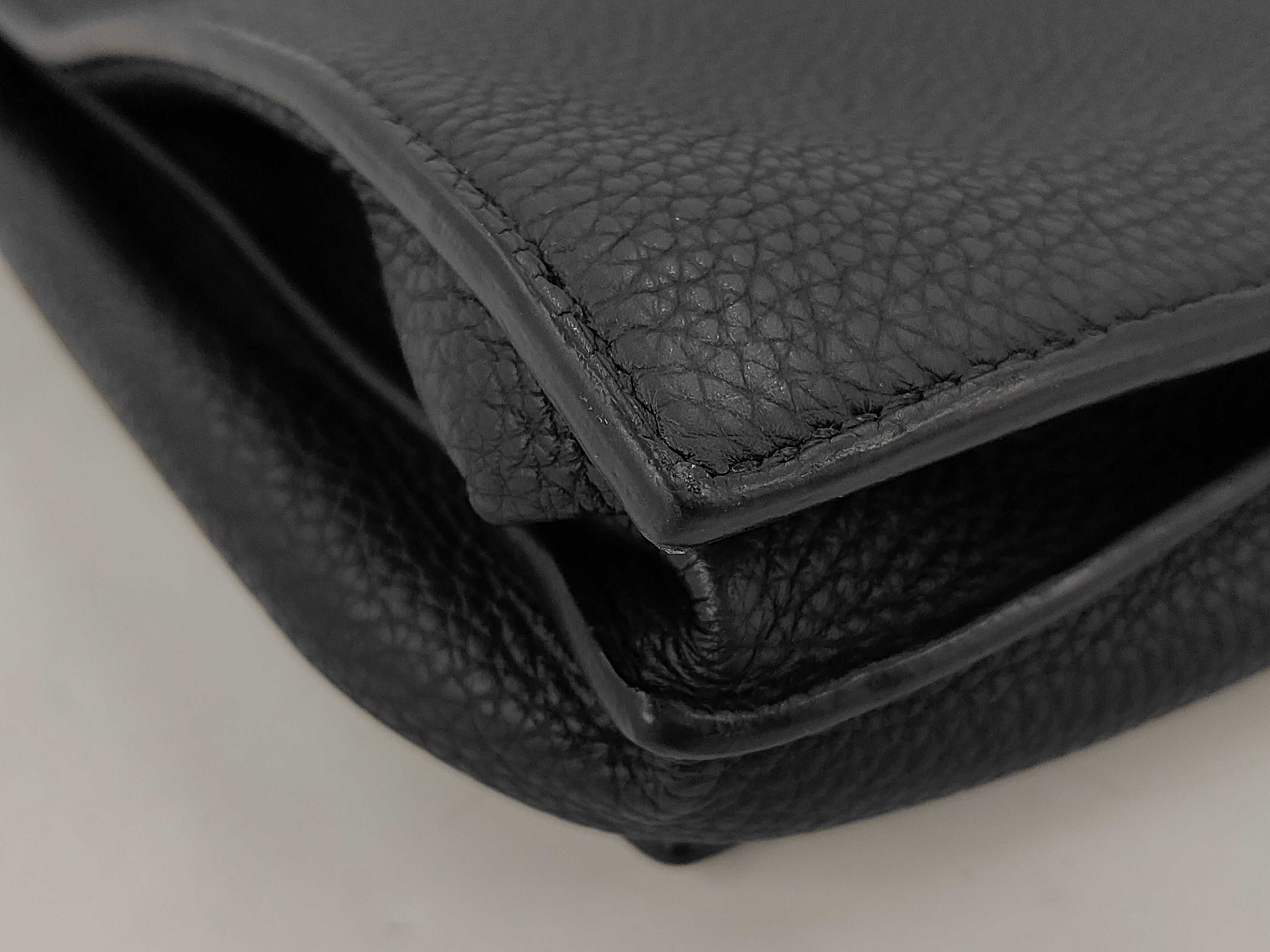 Sac à Dépêches Togo Leather Handbag with Silver Hardware ( Q Stamp) — view 6