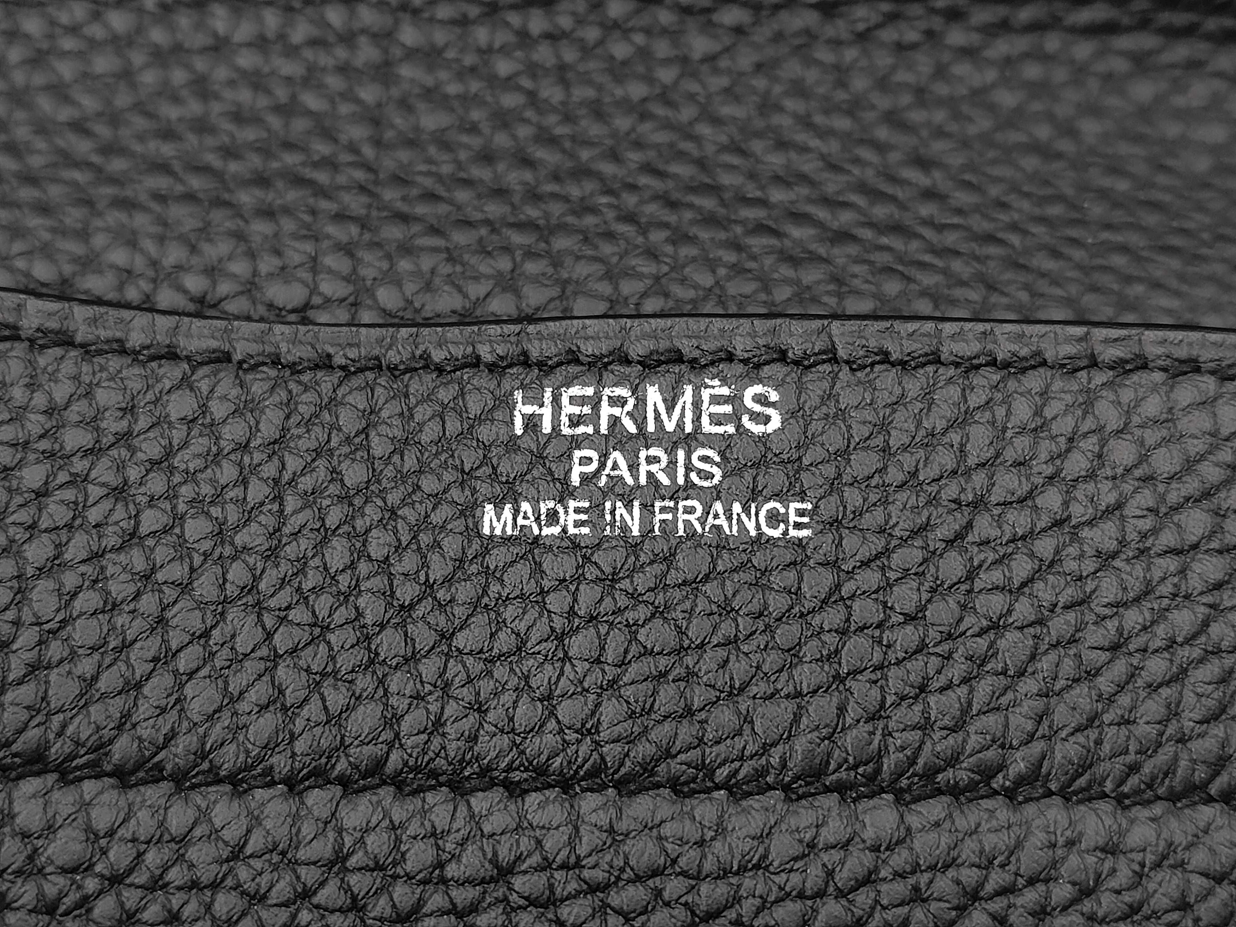 Sac à Dépêches Togo Leather Handbag with Silver Hardware ( Q Stamp) — view 9