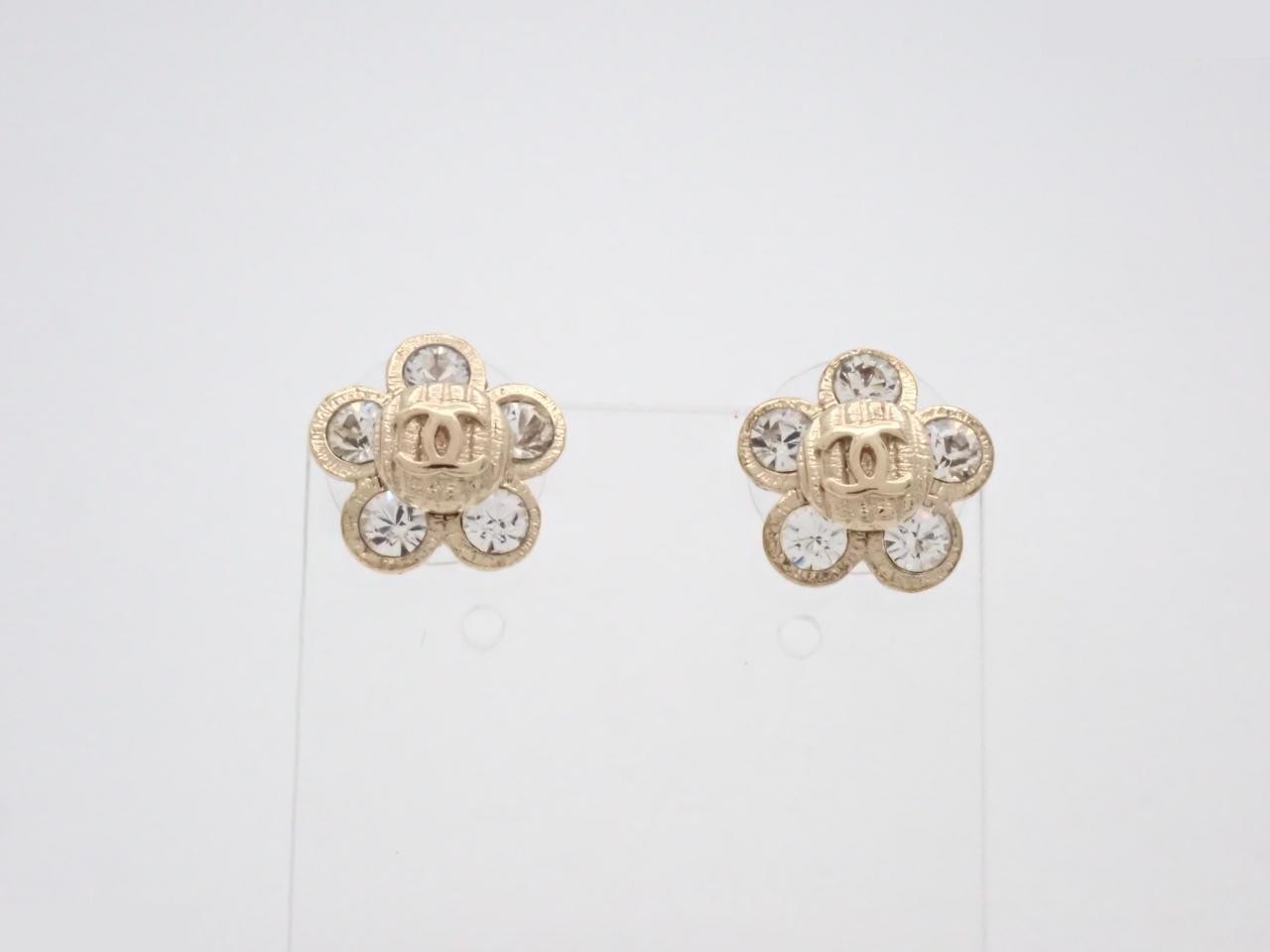 Coco Mark Rhinestone Earrings C5A GP