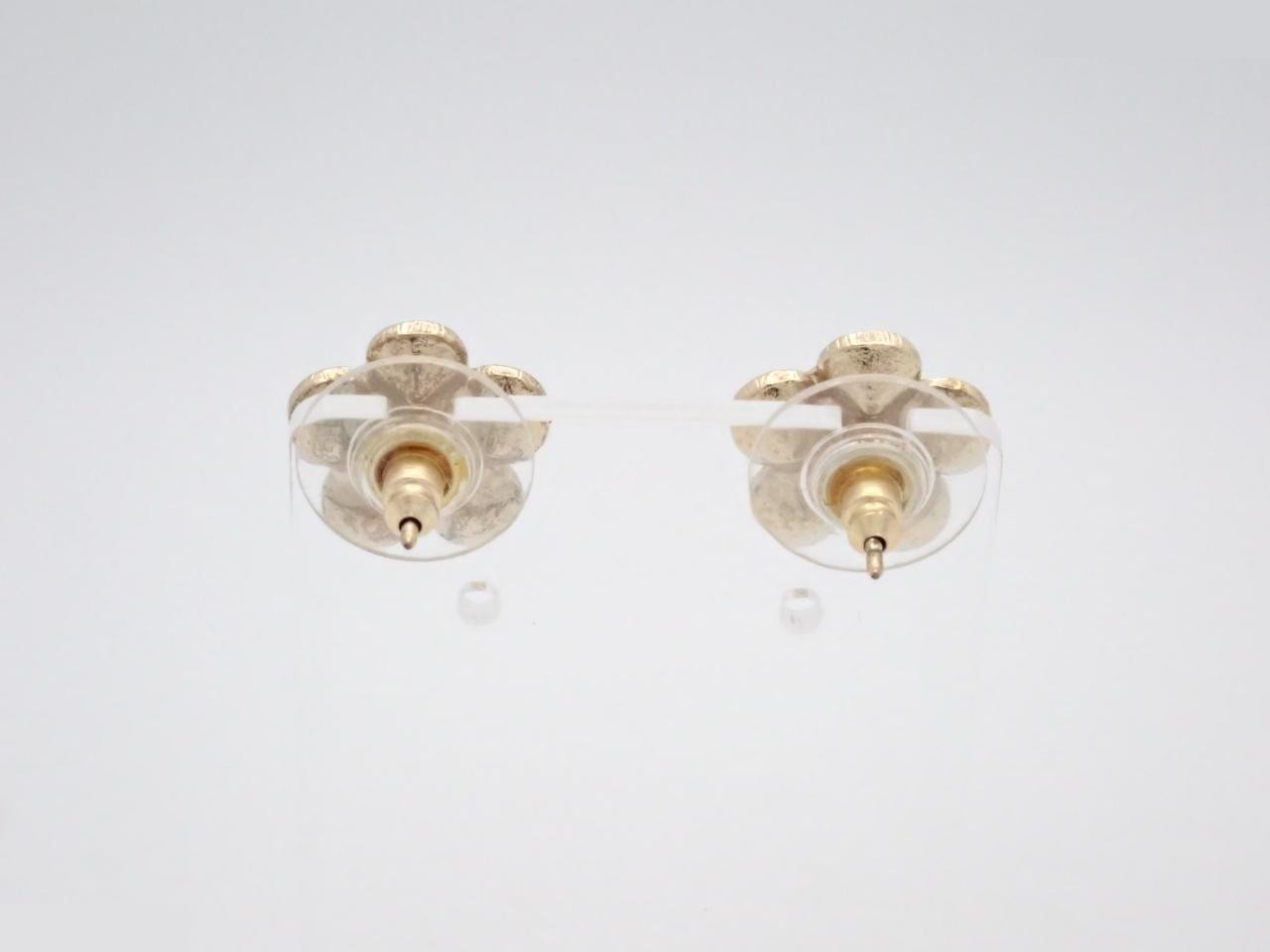Coco Mark Rhinestone Earrings C5A GP — view 2