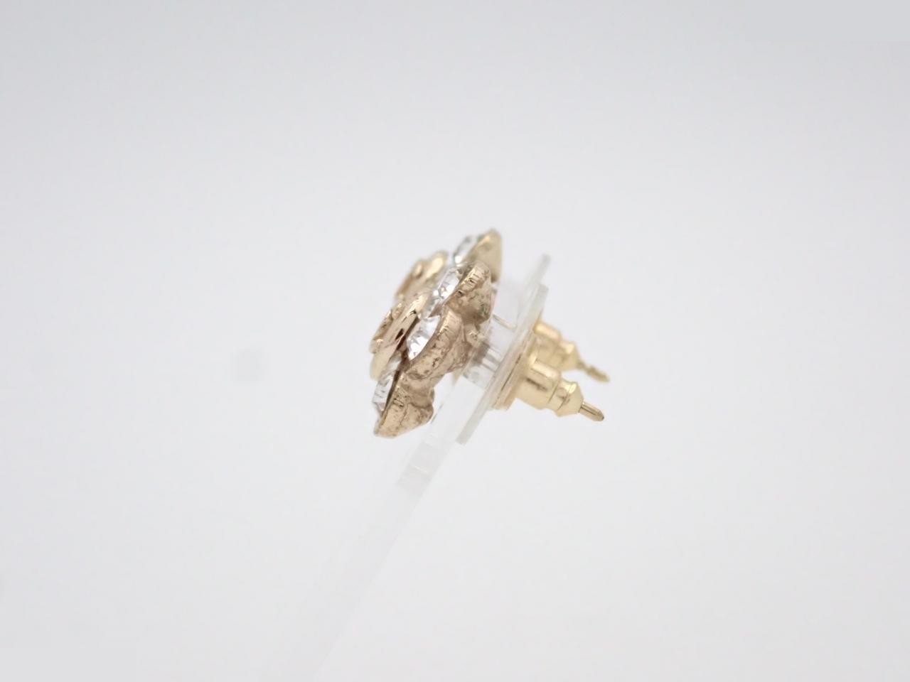 Coco Mark Rhinestone Earrings C5A GP — view 3