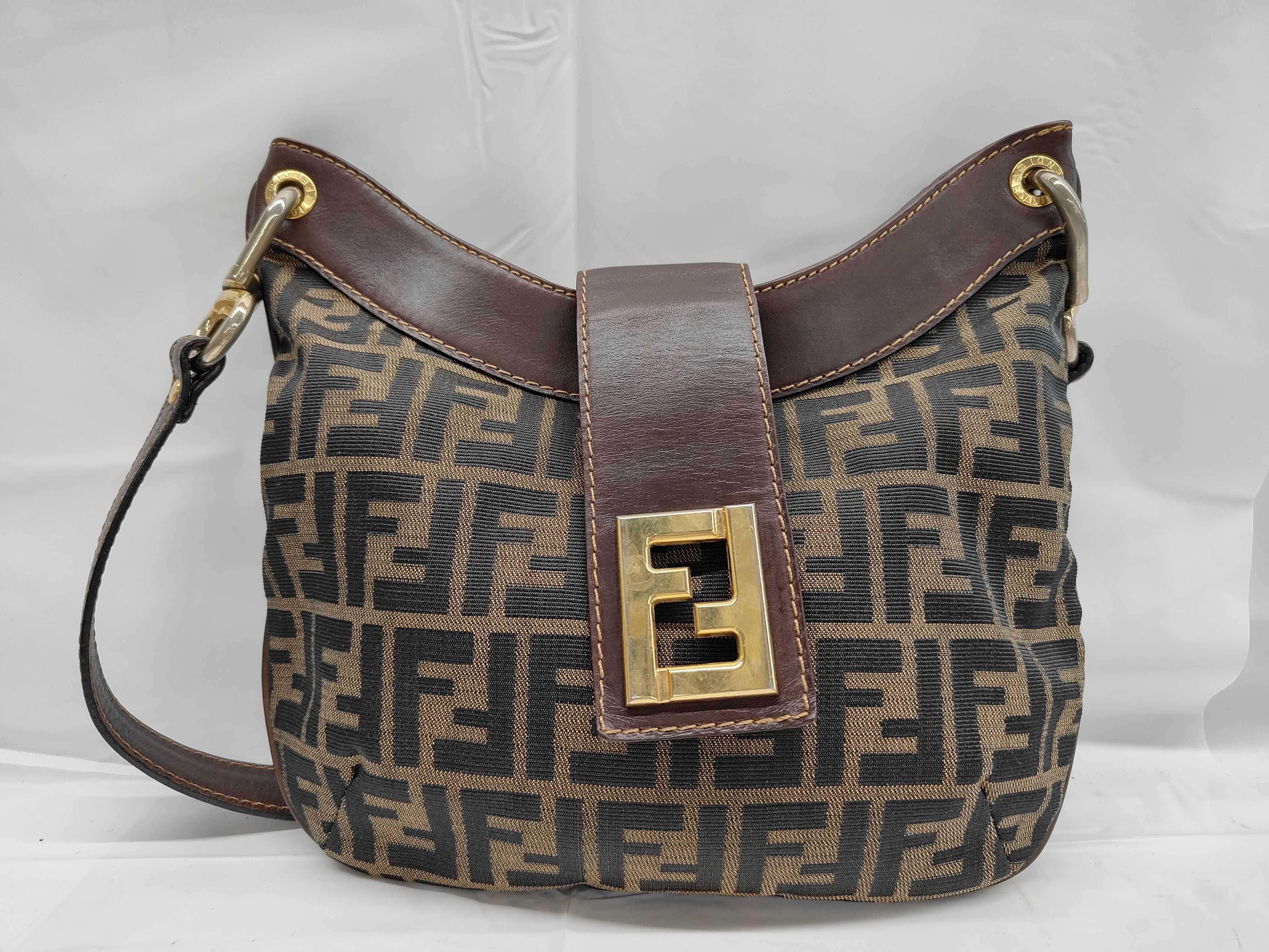 Shoulder Bag with Gold Hardware