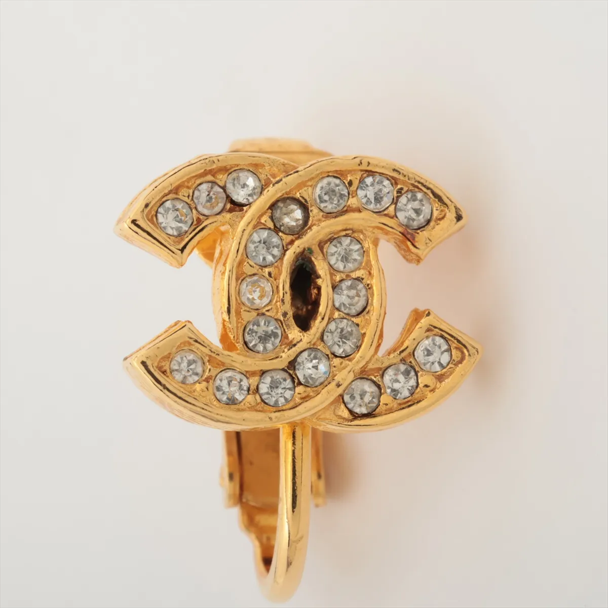 Cocomark 2092 Earrings (for both ears) GP x Rhinestone Gold — view 5