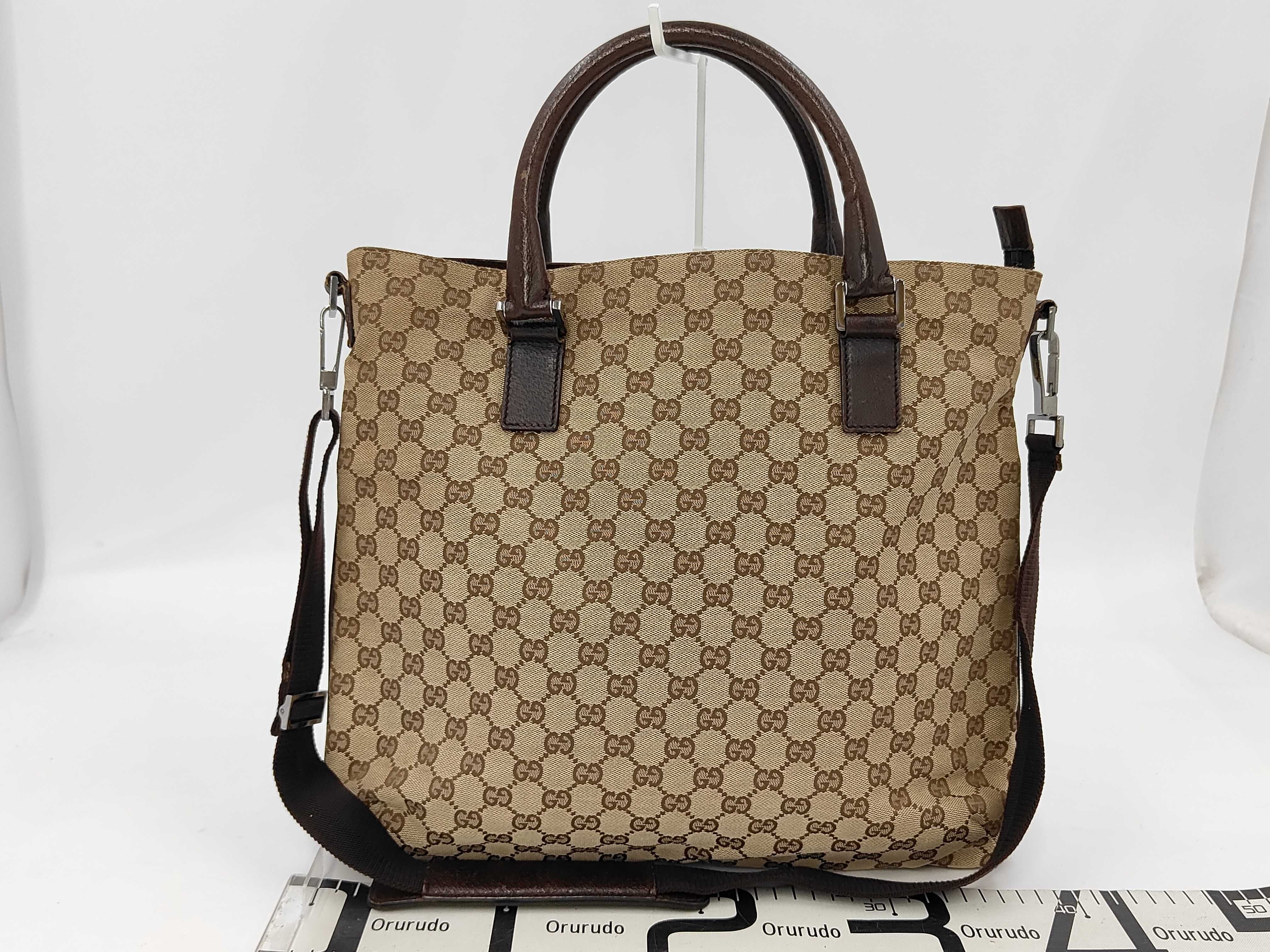 GG Canvas 2-way Brown Tote Bag — view 2