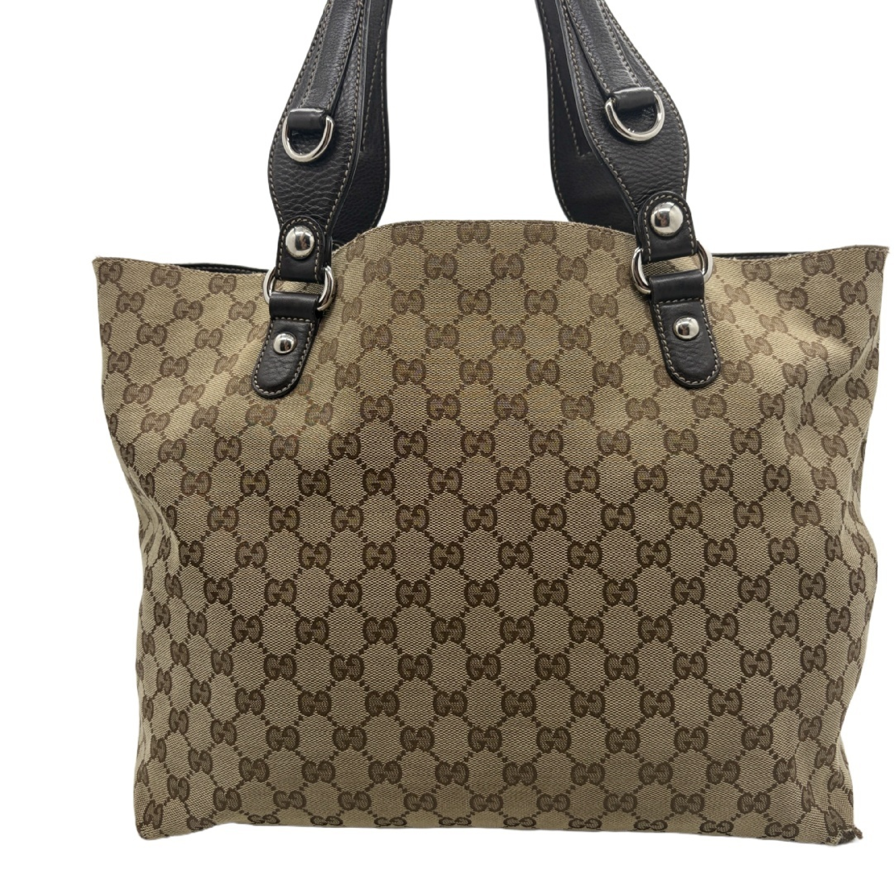 Canvas GG Pattern Tote Bag Handbag — view 2