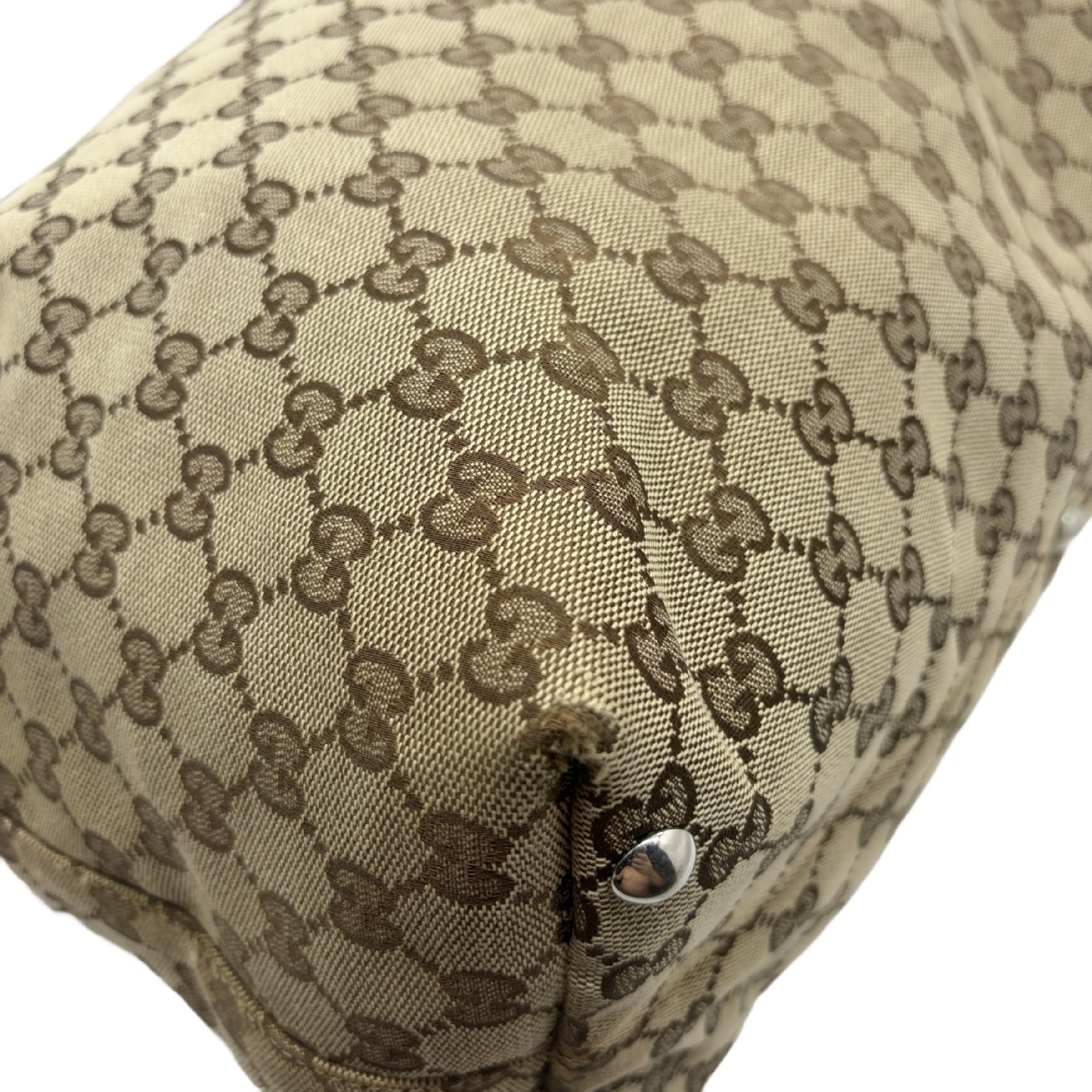 Canvas GG Pattern Tote Bag Handbag — view 5