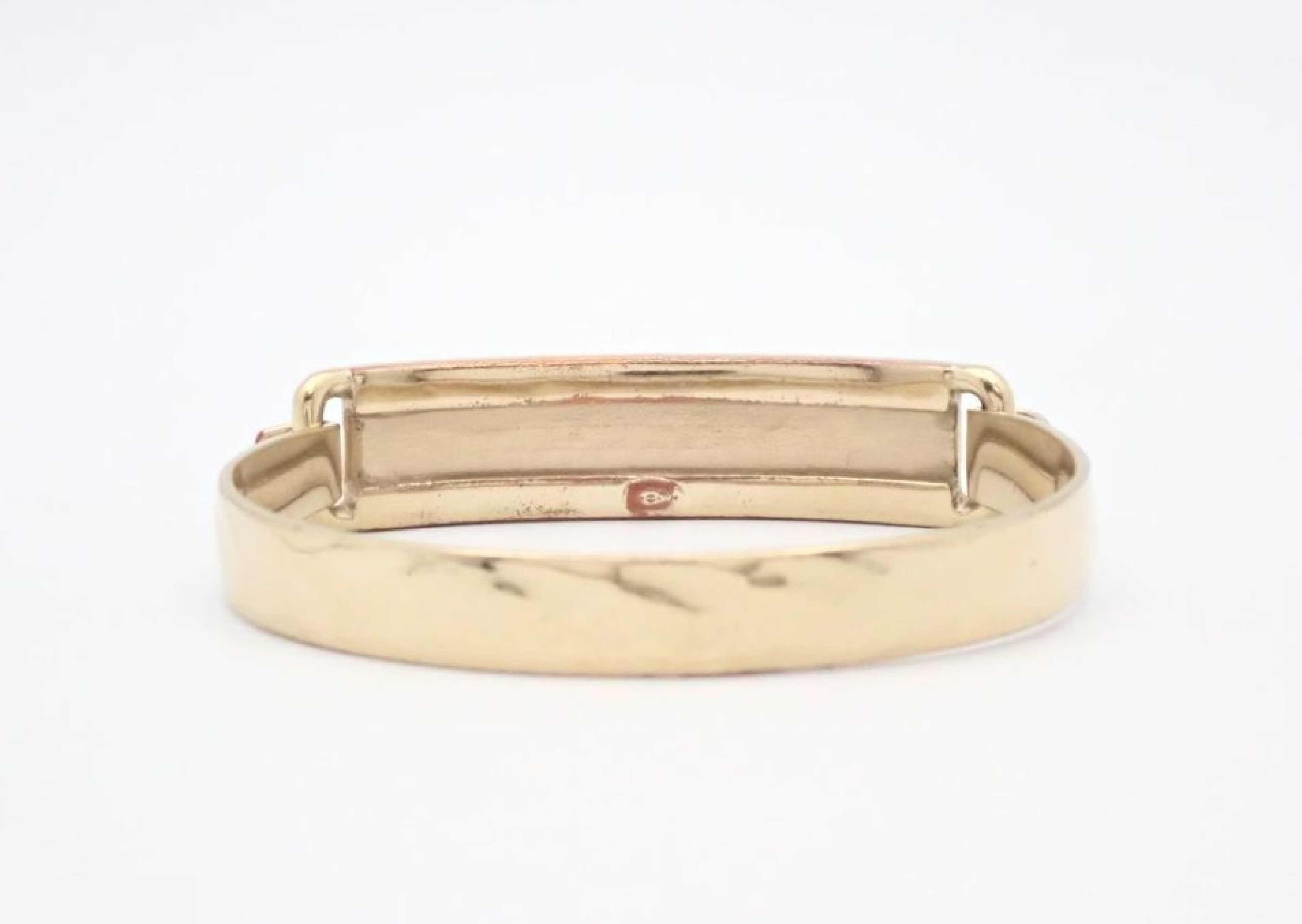 rhinestone gold bangle bracelet (with comments) — view 2