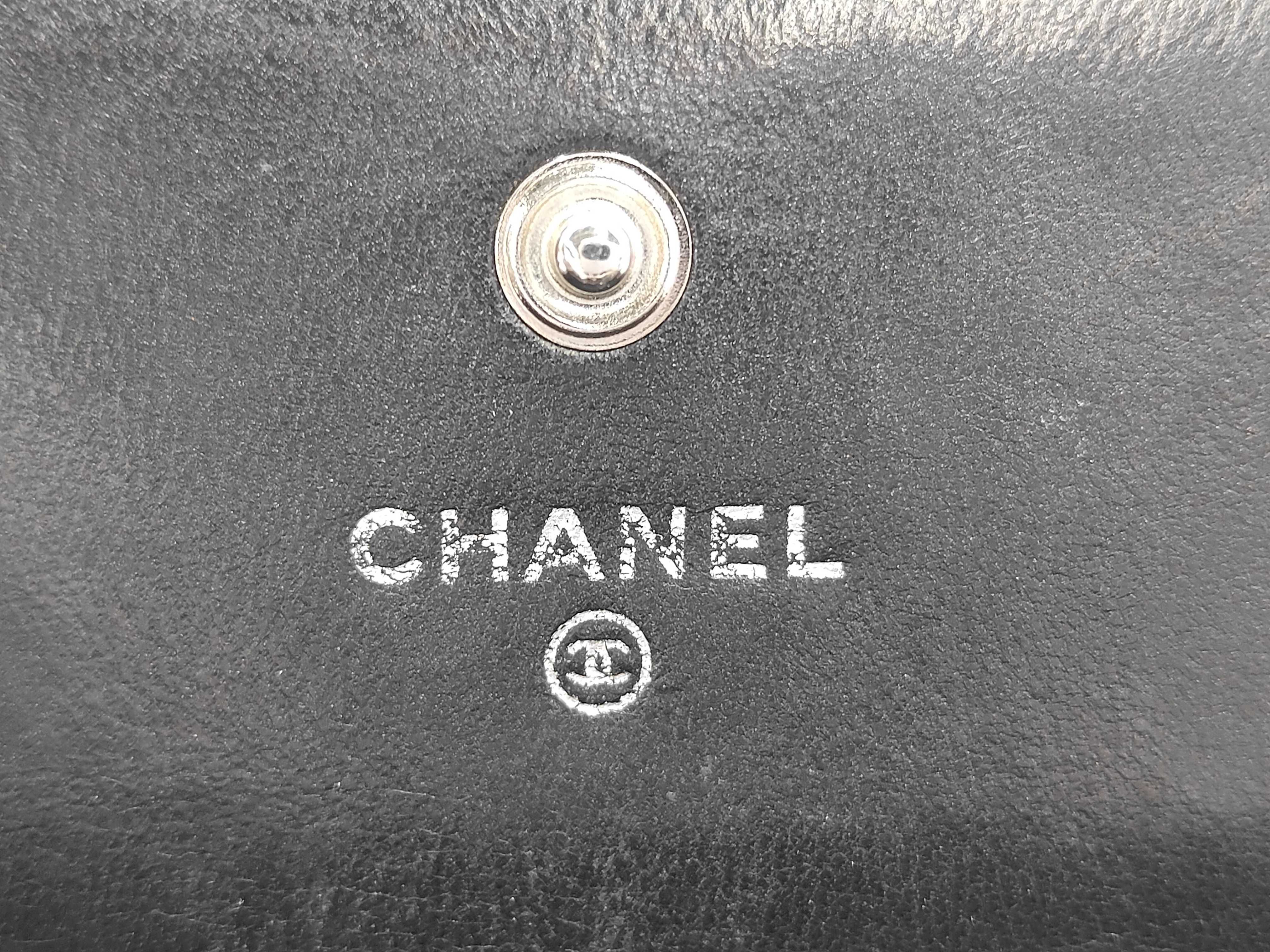 Boy Chanel Long Wallet, Enamel Black Wallet — view 9