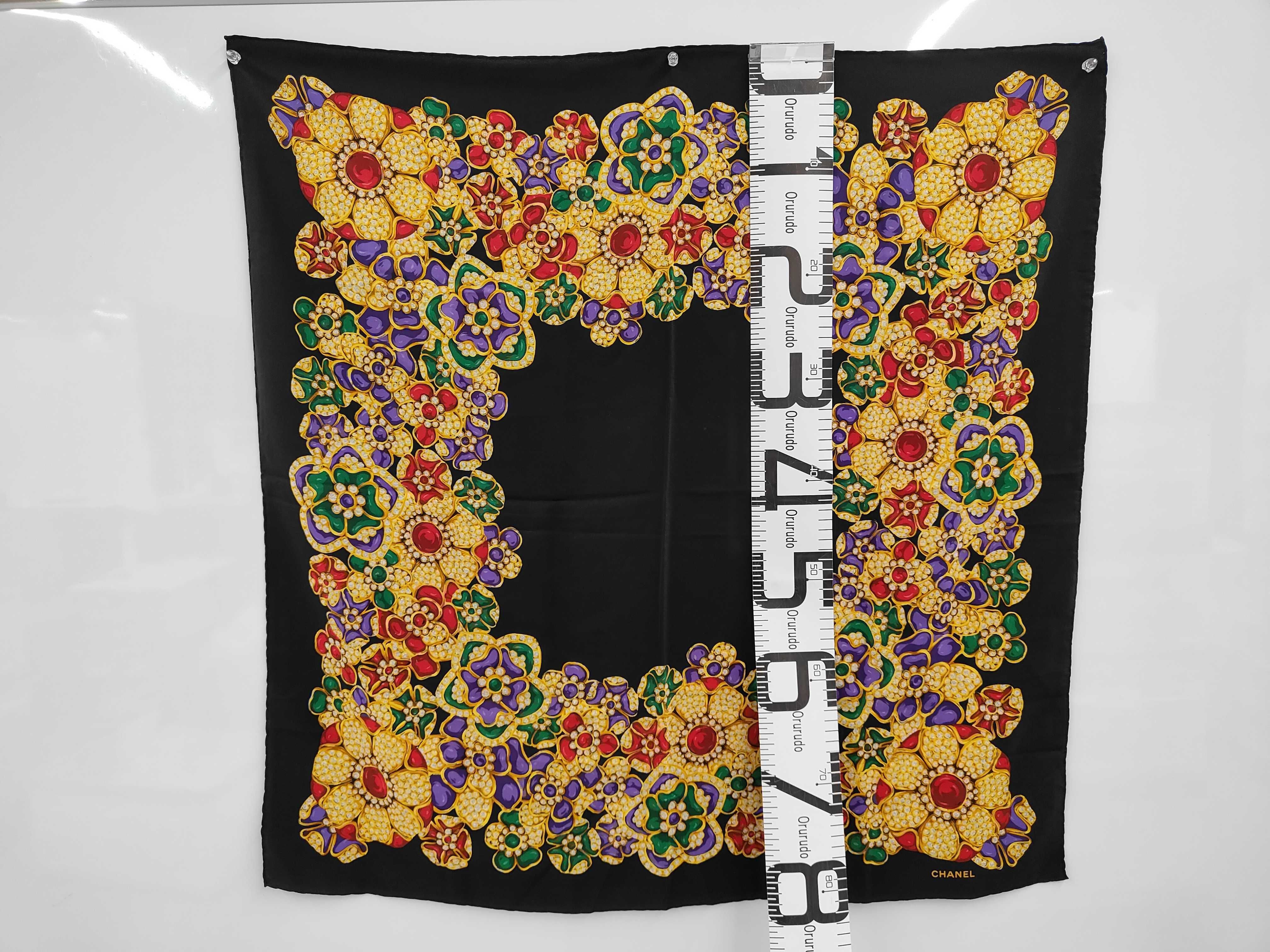 silk scarf with jewel pattern, other accessories. — view 2