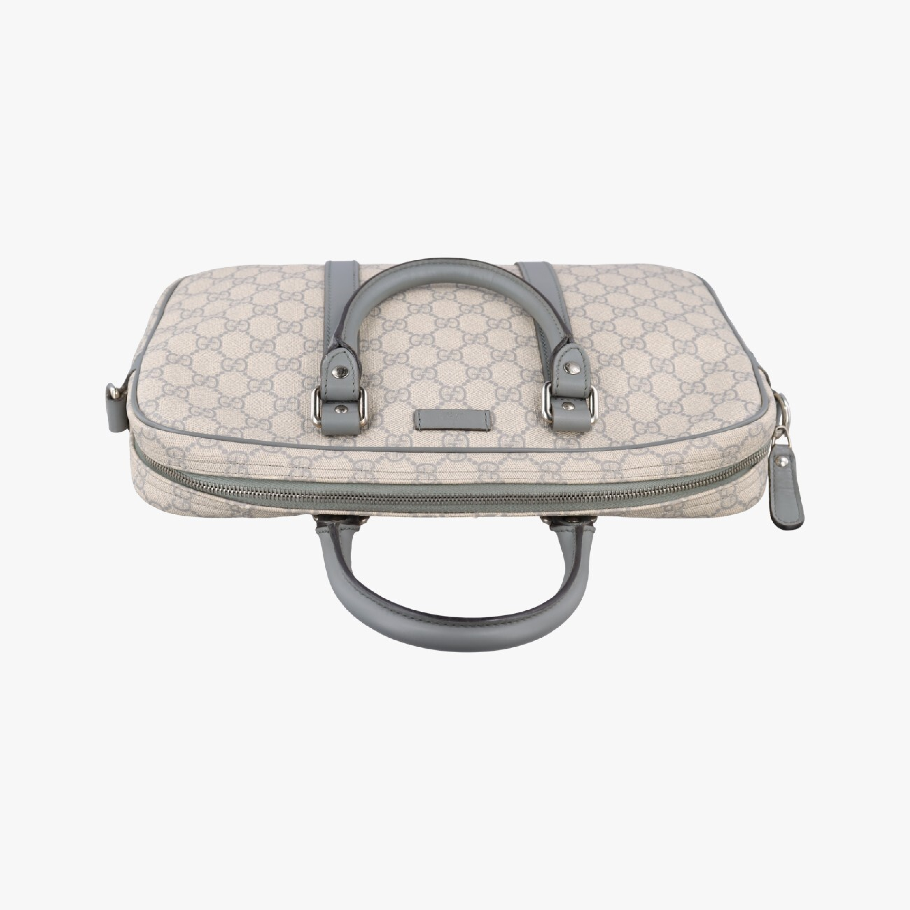 GG Supreme Beige x Gray PVC Coated Canvas x Leather Handbag 322287 F016565748 — view 5
