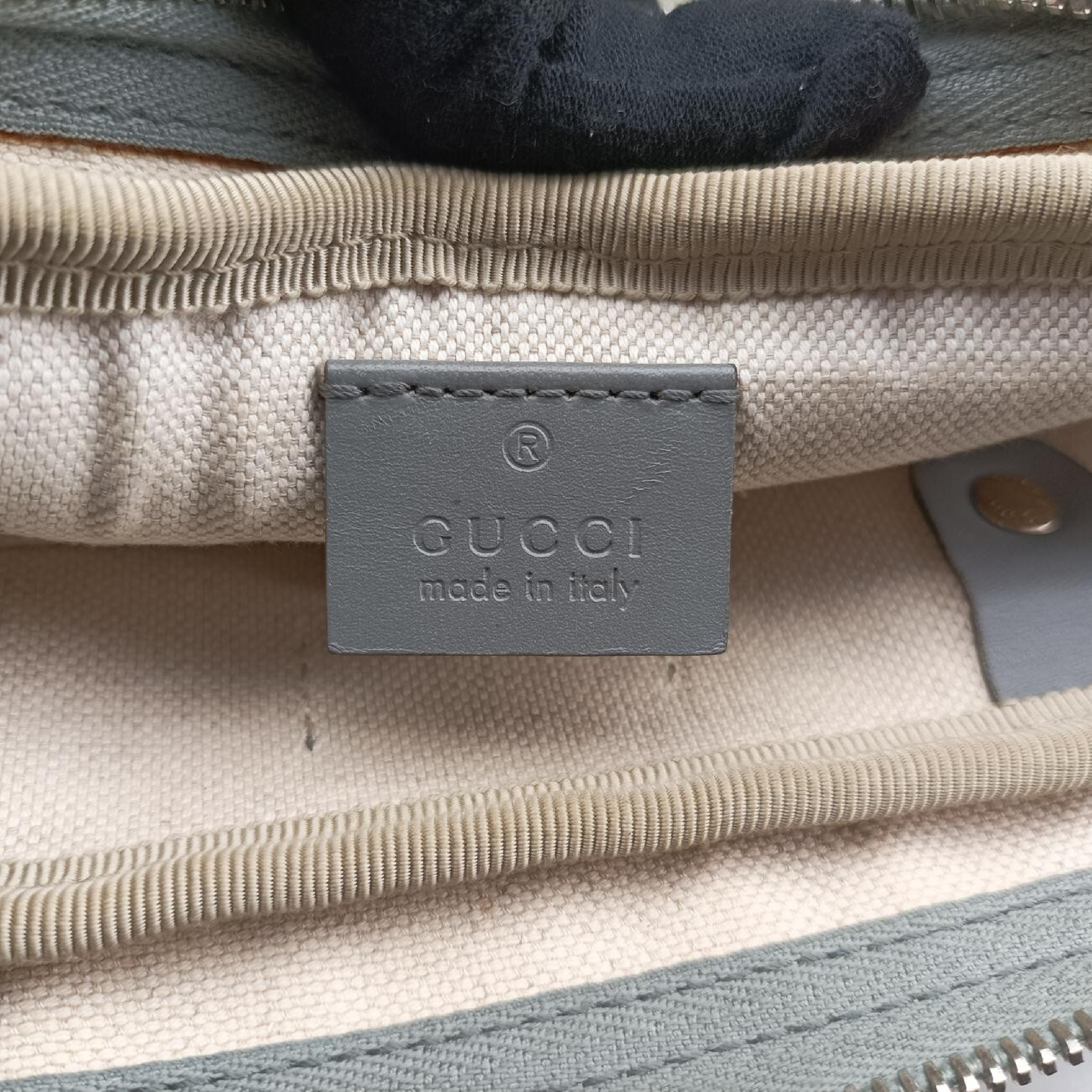 GG Supreme Beige x Gray PVC Coated Canvas x Leather Handbag 322287 F016565748 — view 7
