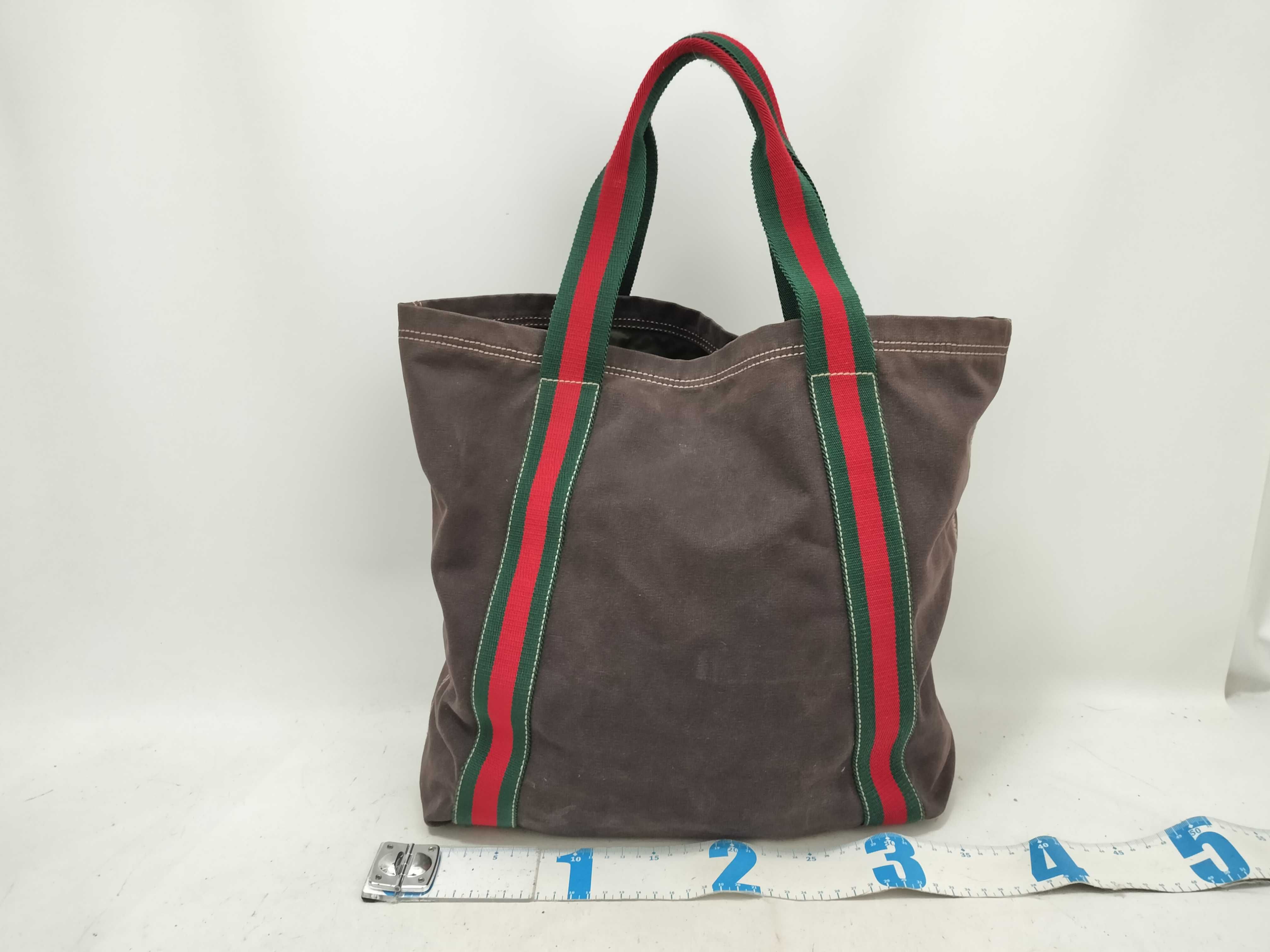 webbing tote bag, canvas, 189669, Sherry Line, brown tote bag — view 2