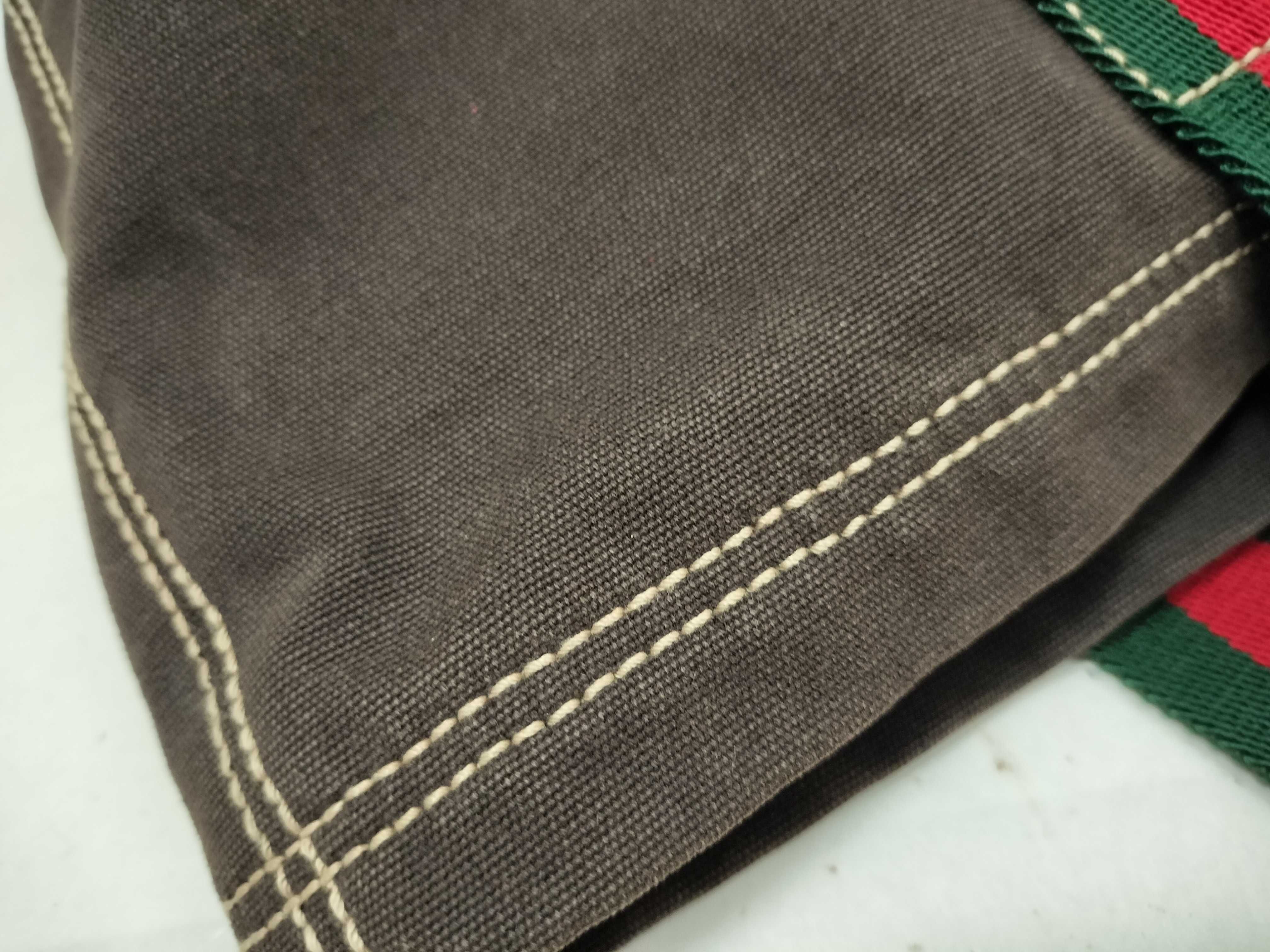 webbing tote bag, canvas, 189669, Sherry Line, brown tote bag — view 13