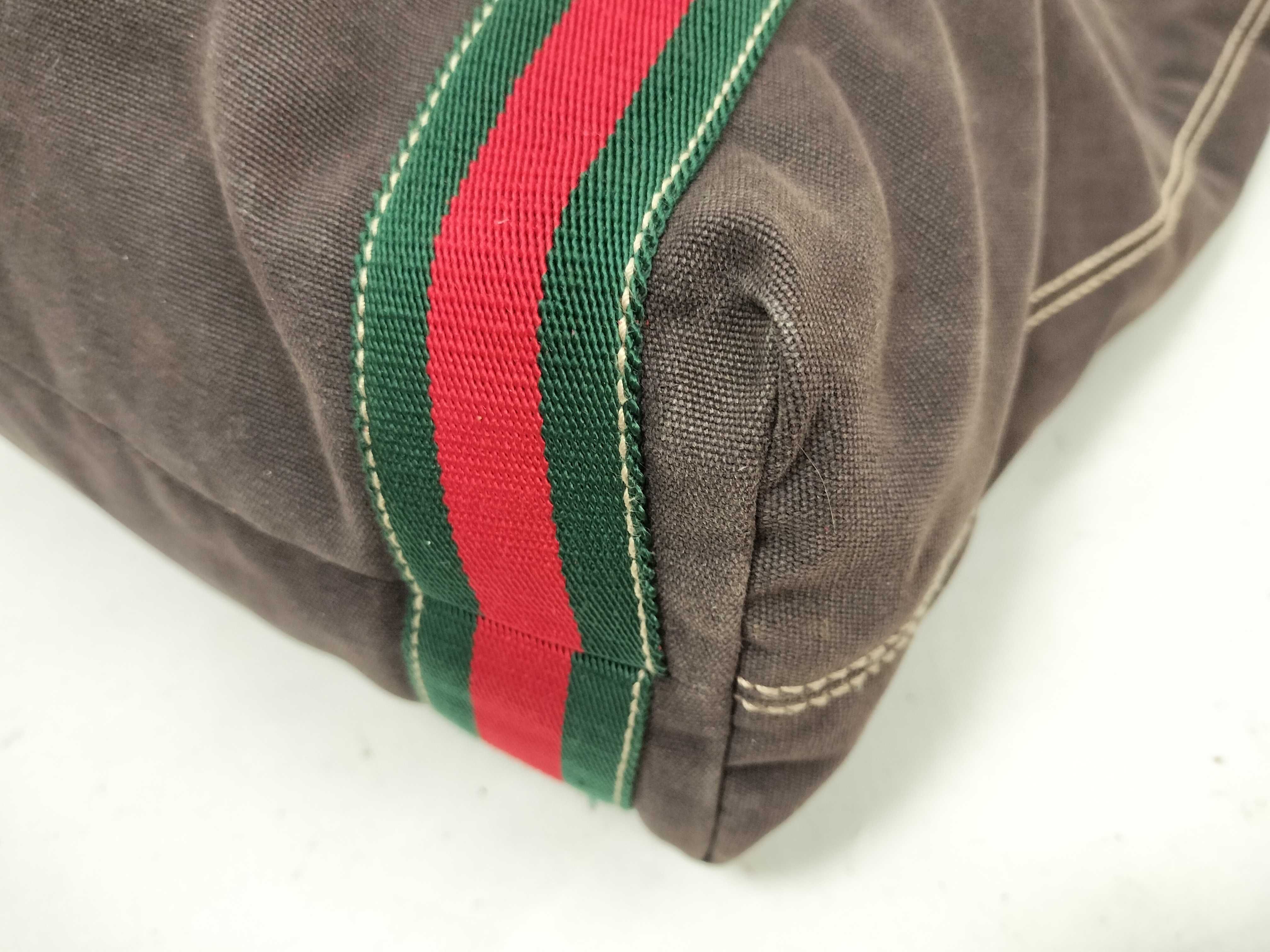 webbing tote bag, canvas, 189669, Sherry Line, brown tote bag — view 6