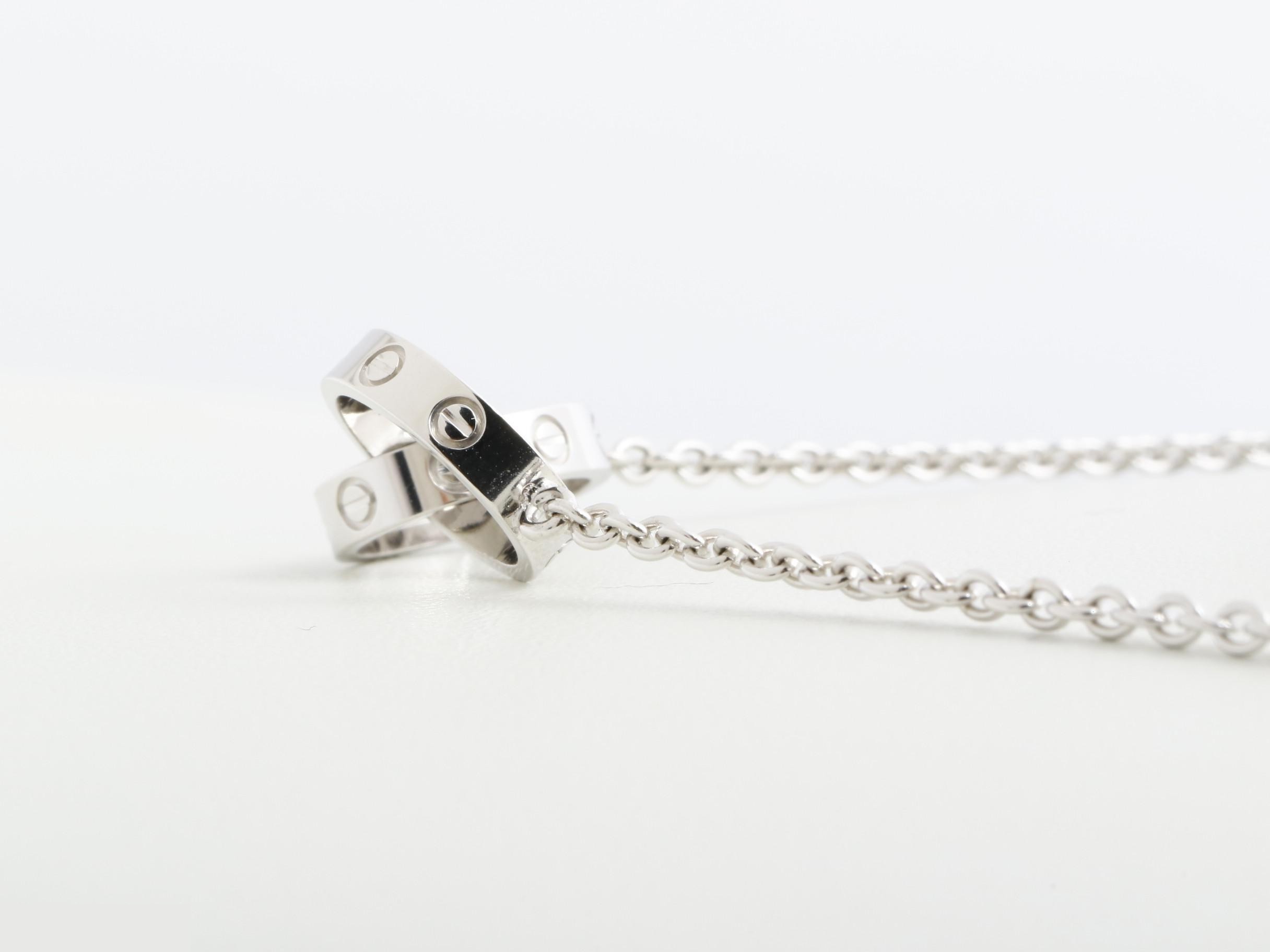 Baby Love White Gold Necklace, 7.5g, 750WG, Neck circumference approx. 44cm — view 4