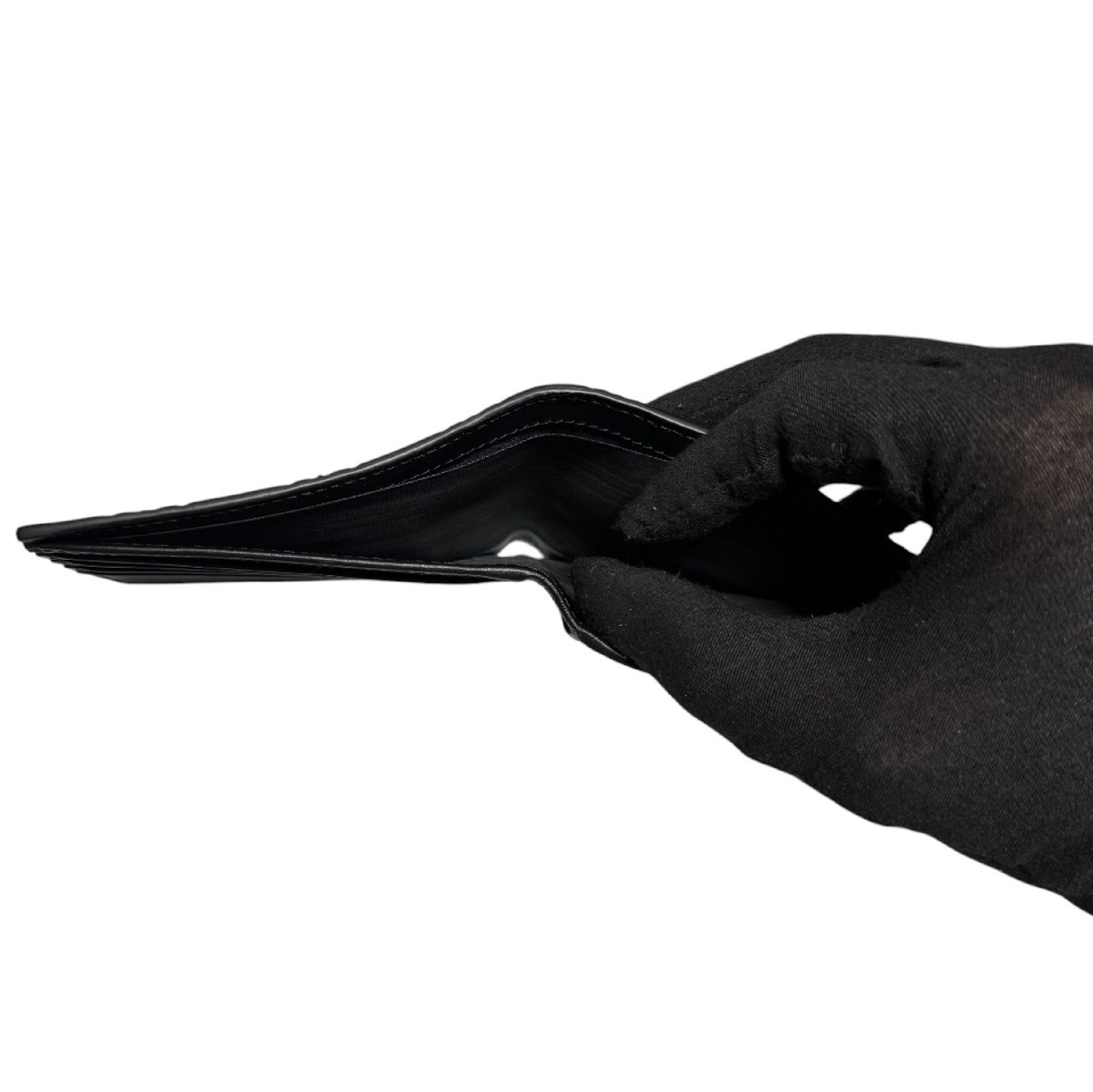 Guccissima folding wallet, black, unused, billfold. — view 4
