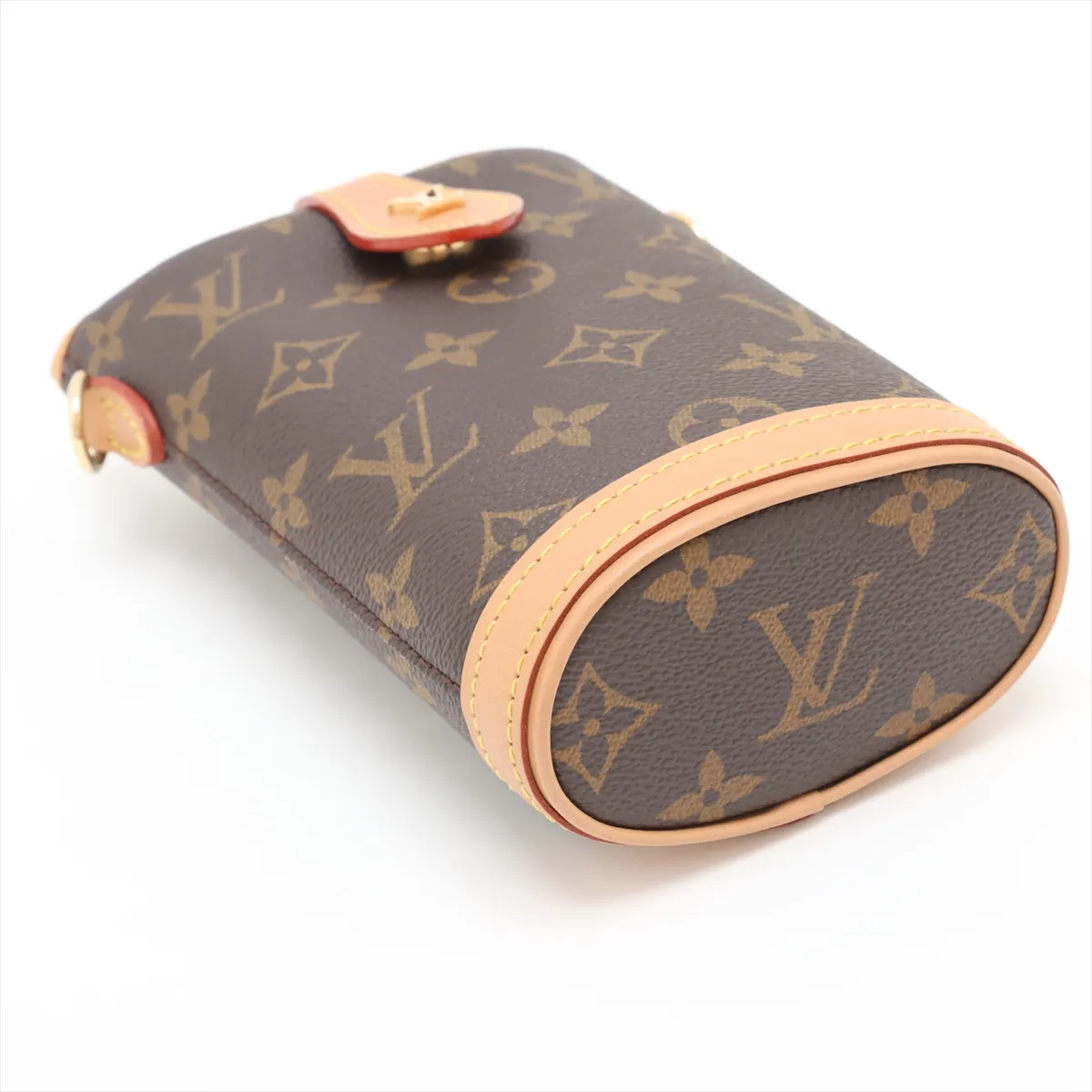 Monogram Fold Me Pouch M80874 Brown (RFID detected) — view 4