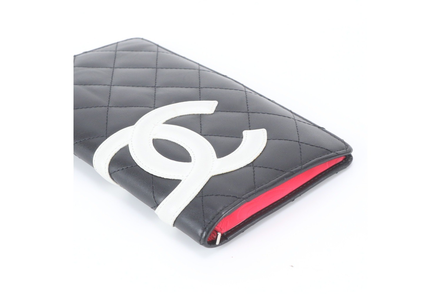 Cambon Line Leather Long Wallet with Guarantee, Serial Number, and Boutique Seal — view 3