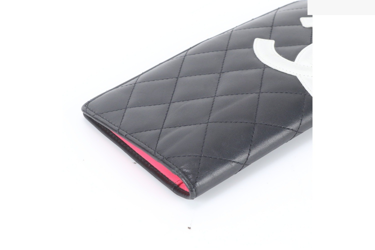 Cambon Line Leather Long Wallet with Guarantee, Serial Number, and Boutique Seal — view 4