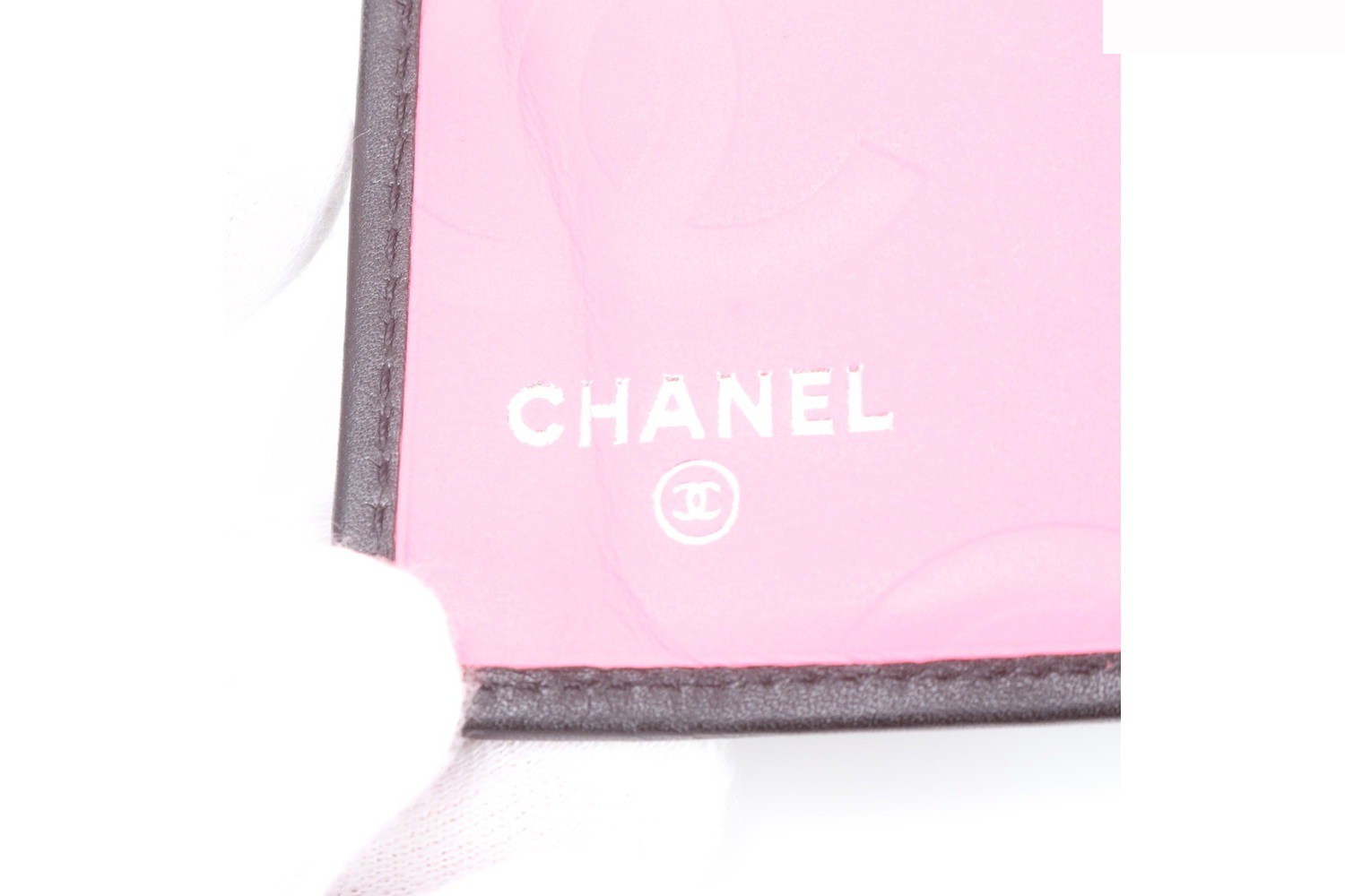 Cambon Line Leather Long Wallet with Guarantee, Serial Number, and Boutique Seal — view 9
