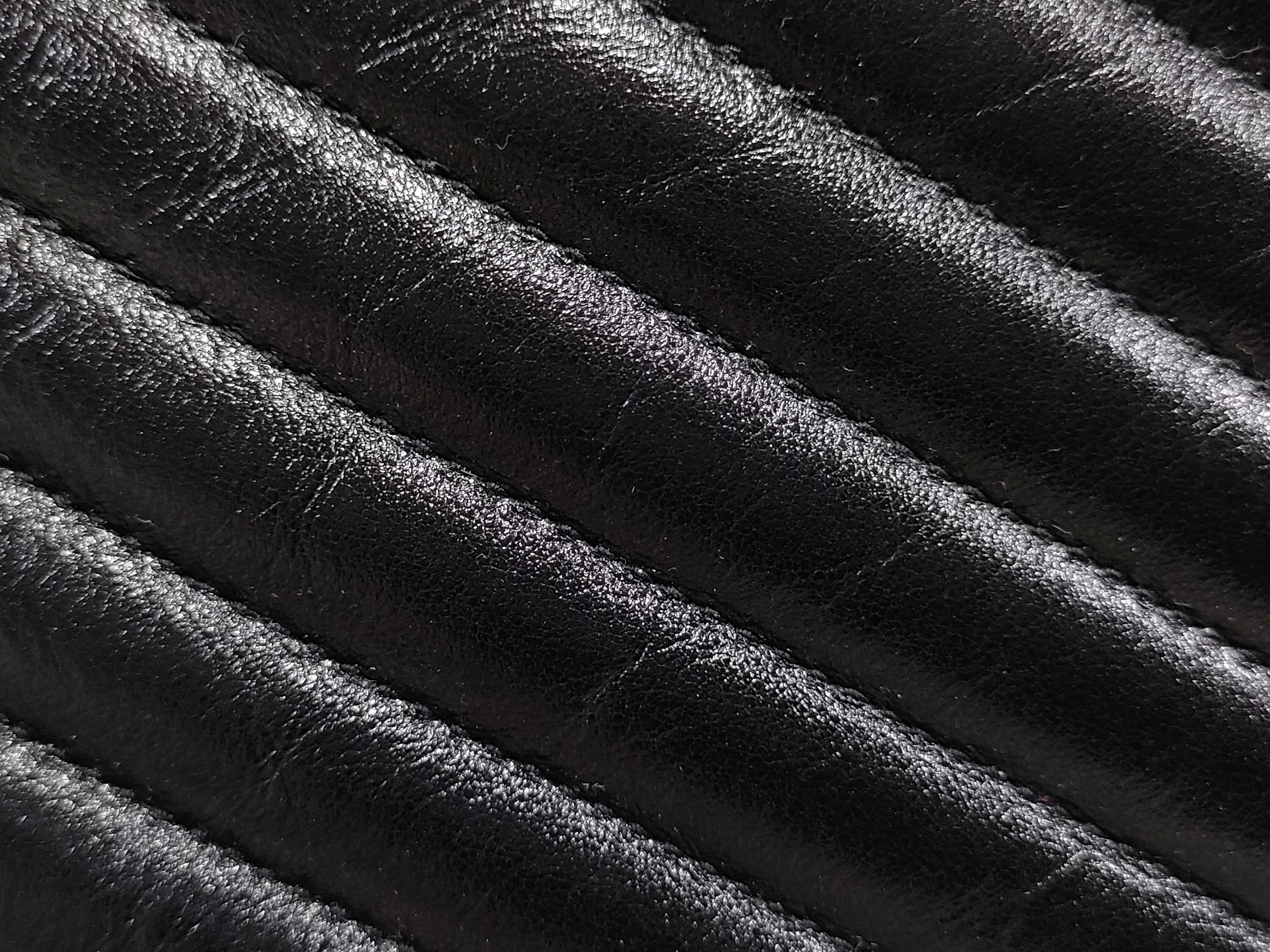 Matelasse Clutch Bag Black Gold Hardware — view 11