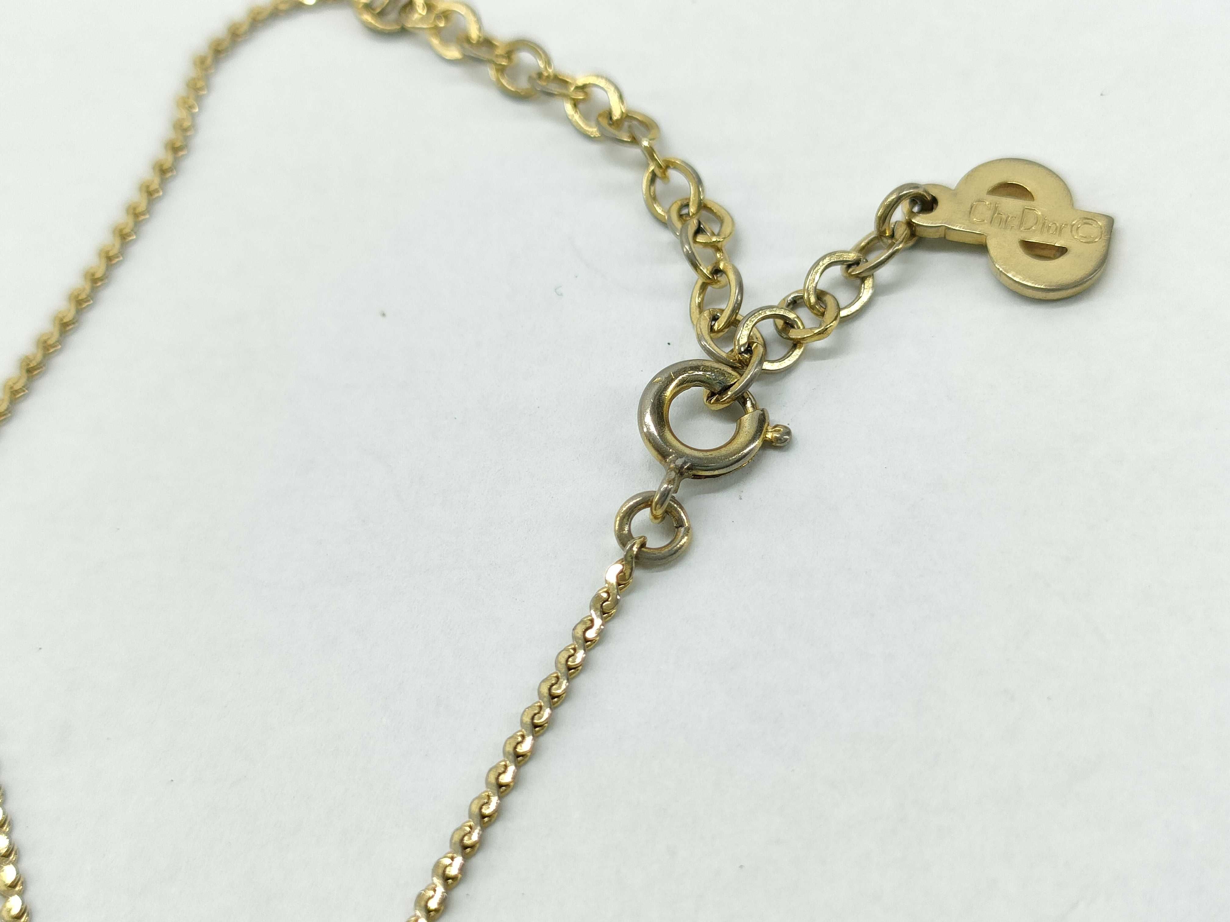 gold necklace with gemstones — view 4