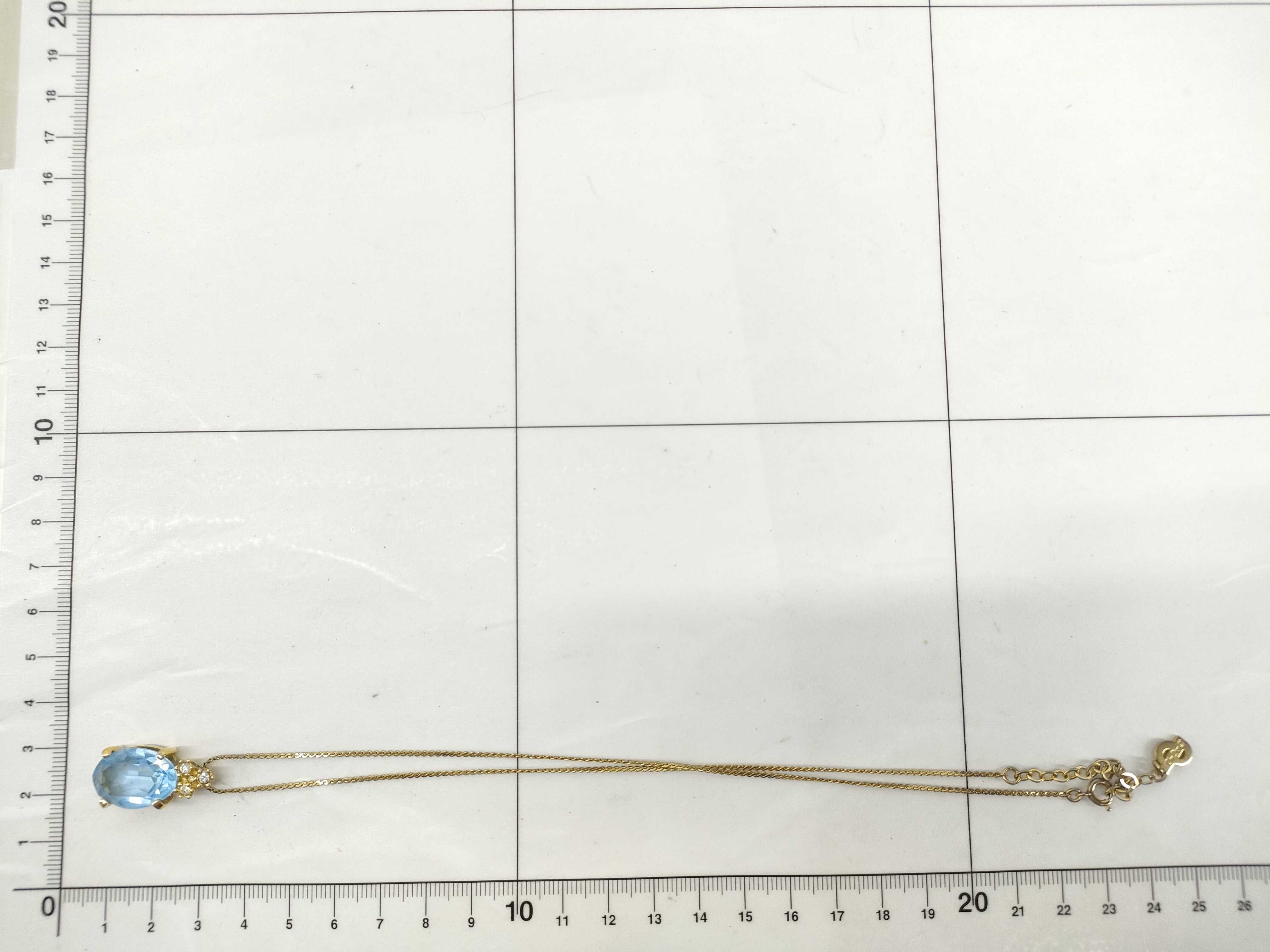 gold necklace with gemstones — view 6