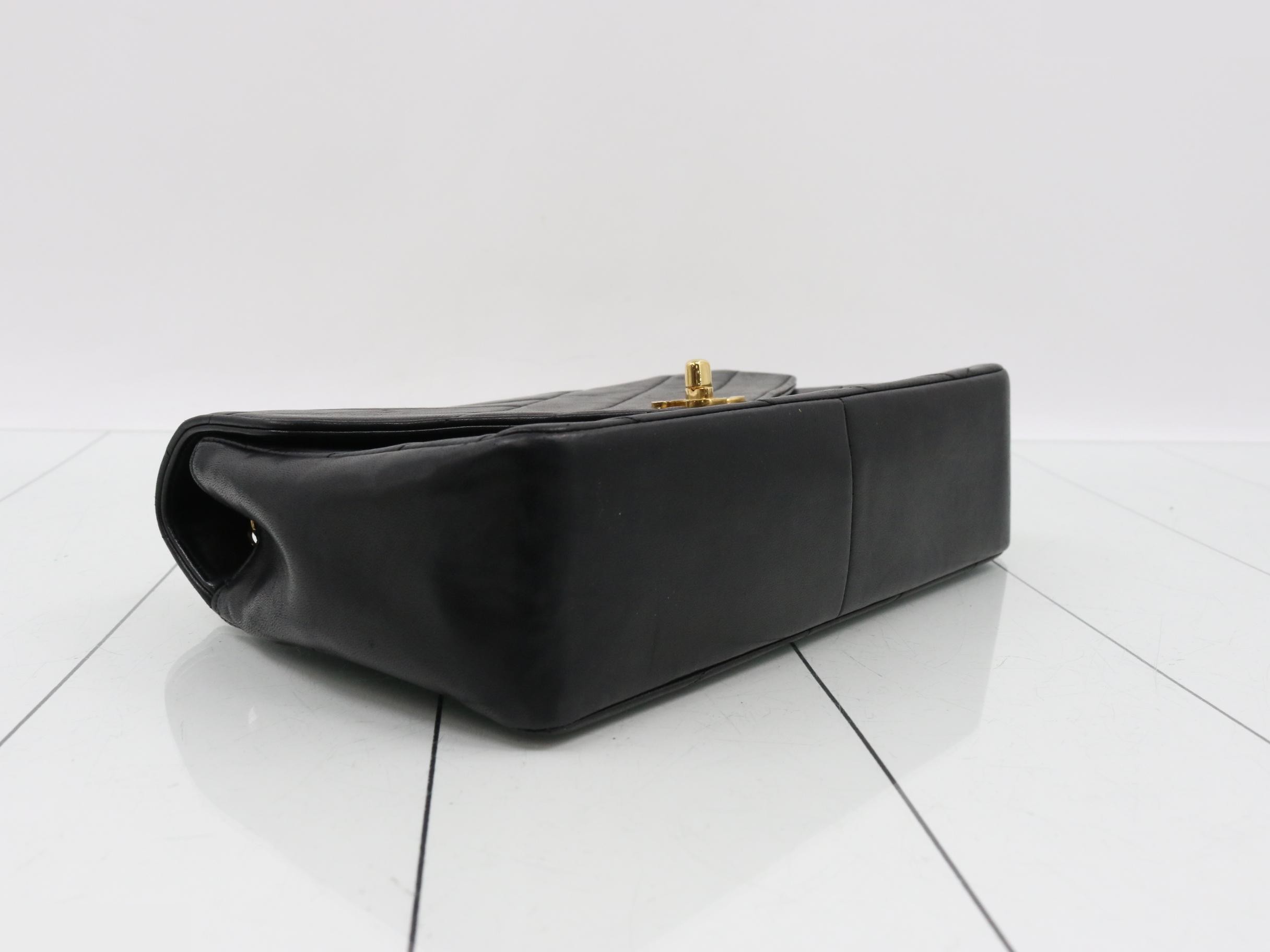 Bias stitch lambskin chain shoulder bag with sticker card — view 5