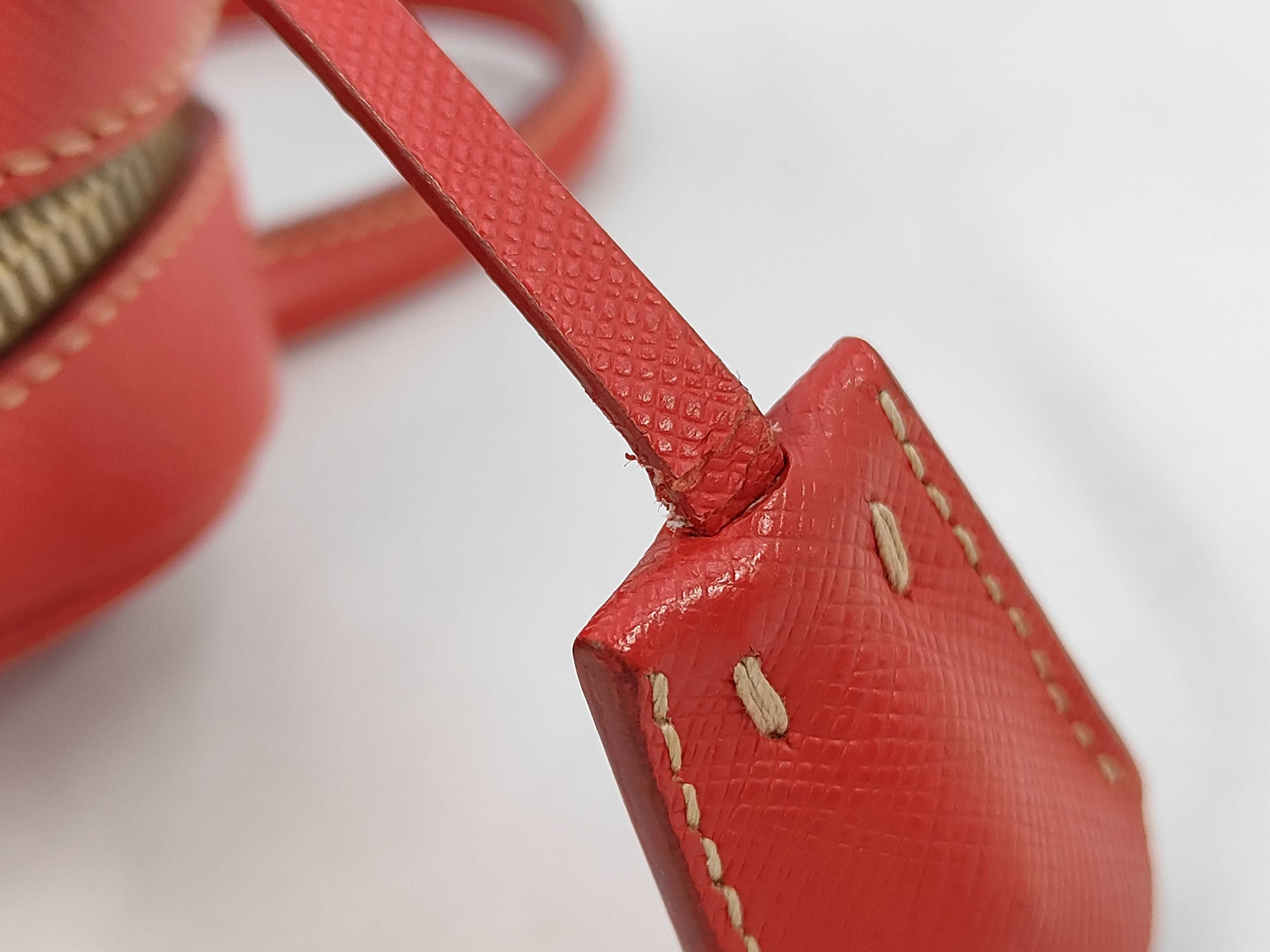 Saffiano 2-Way Shoulder Bag, Red Handbag — view 6