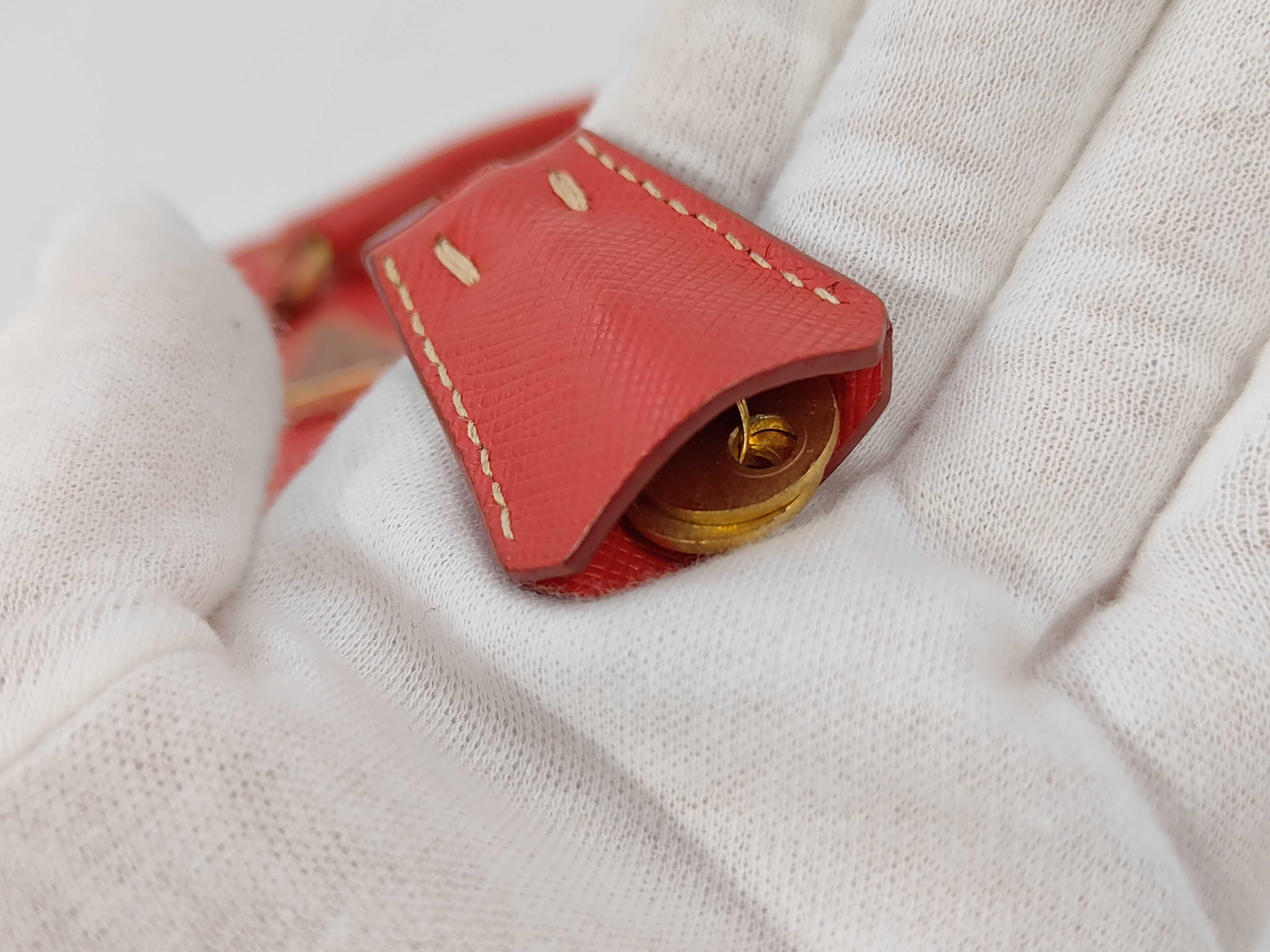 Saffiano 2-Way Shoulder Bag, Red Handbag — view 7