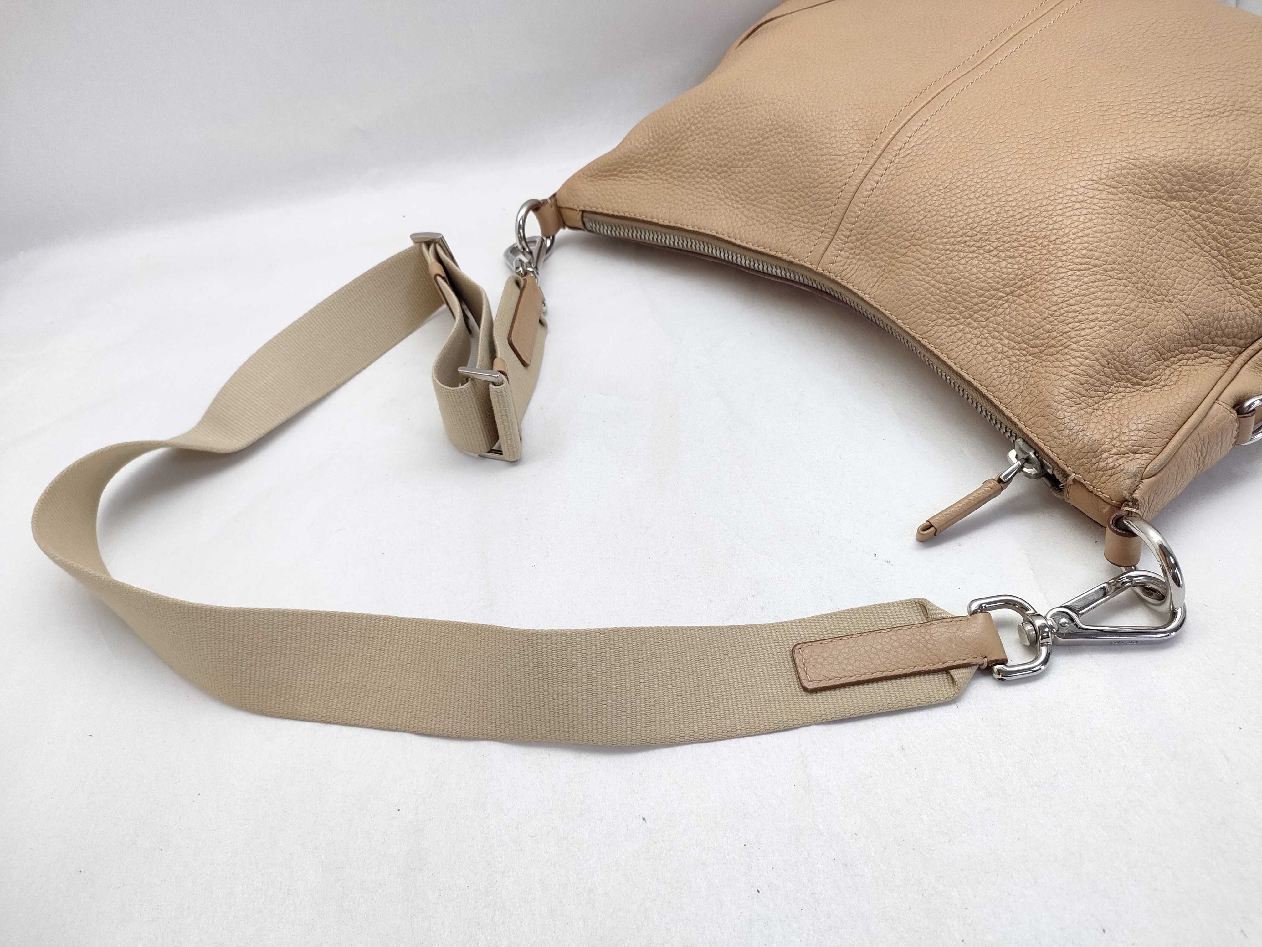 Shoulder Bag Leather Beige Shoulder Bag — view 3