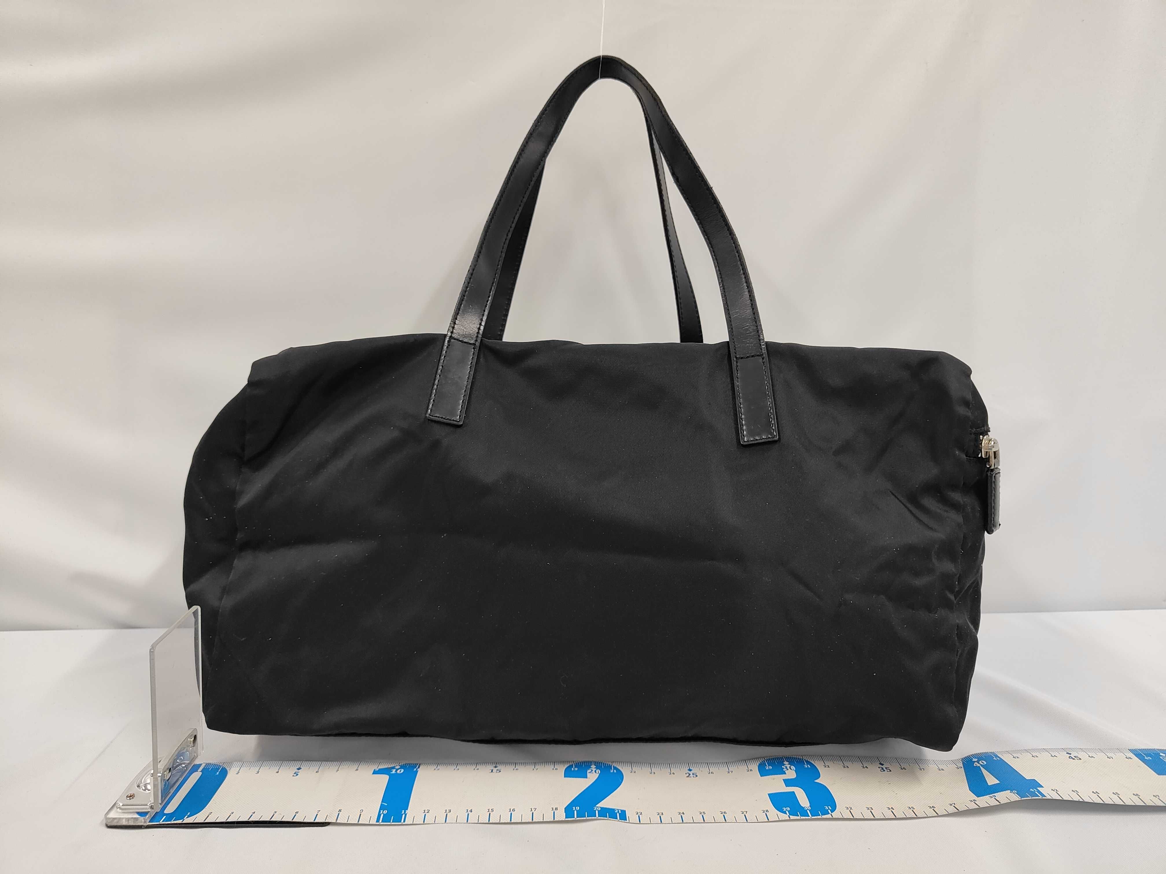 Triangle Plate Nylon Boston Bag — view 2