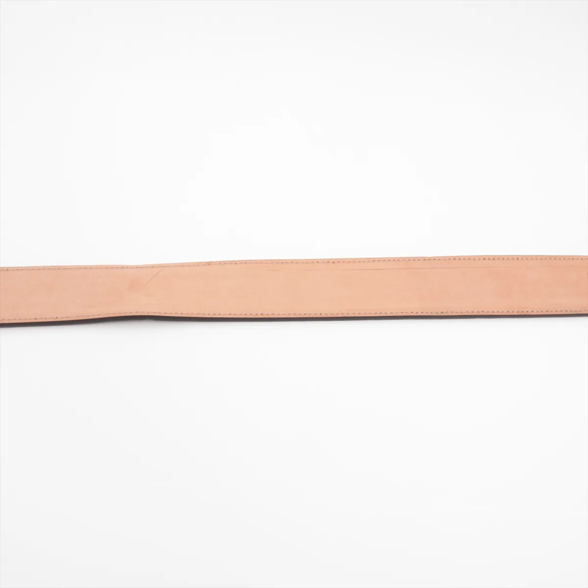449716 GG Canvas Belt 100 Canvas x Leather Beige x Brown — view 4