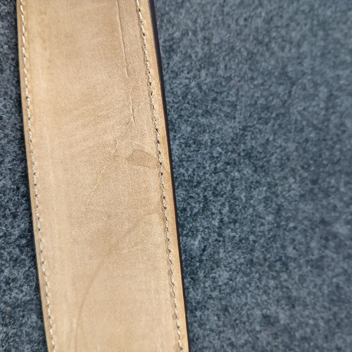 449716 GG Canvas Belt 100 Canvas x Leather Beige x Brown — view 8