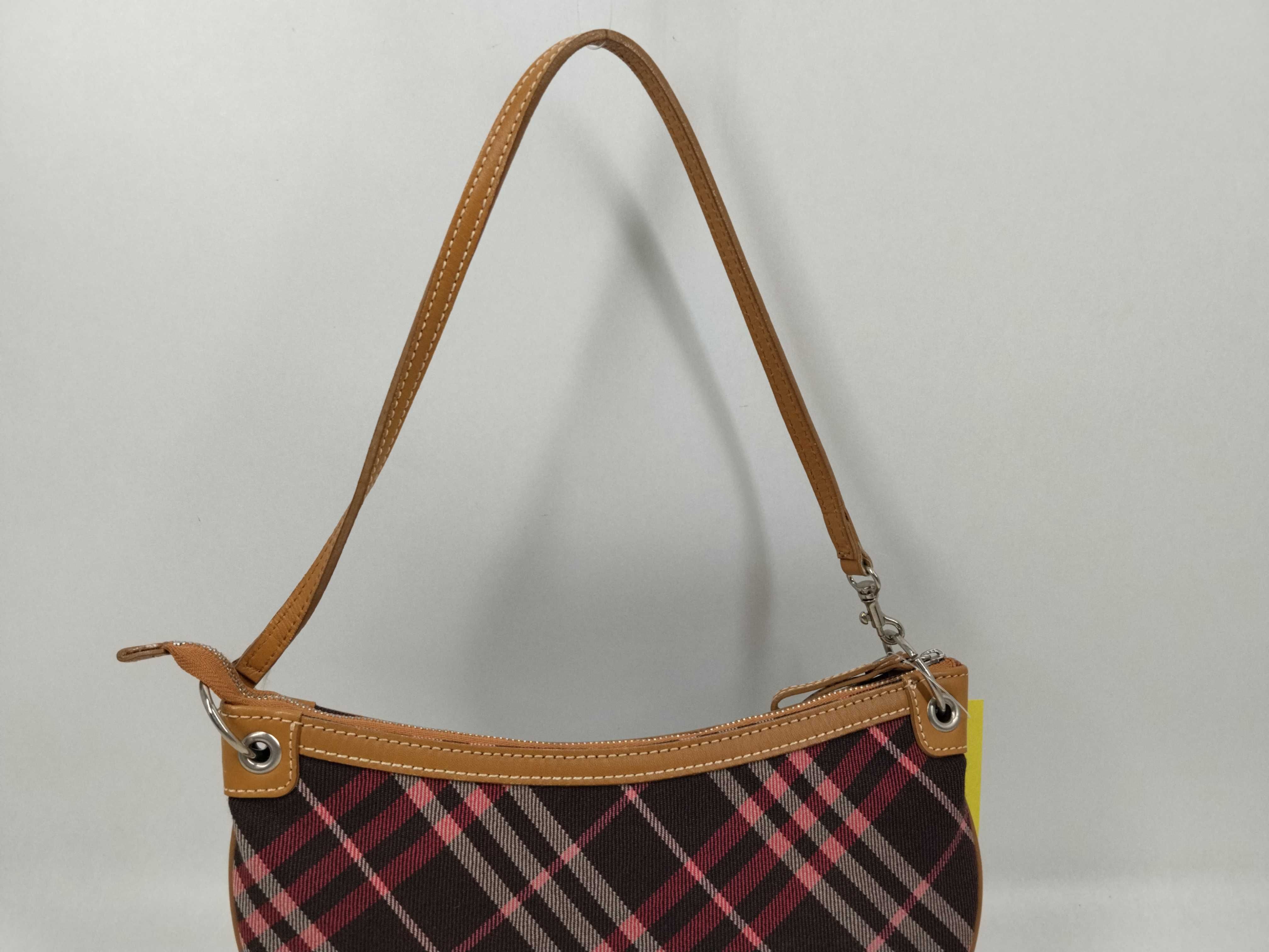 Blue Label Check Pattern One-Shoulder Bag — view 4