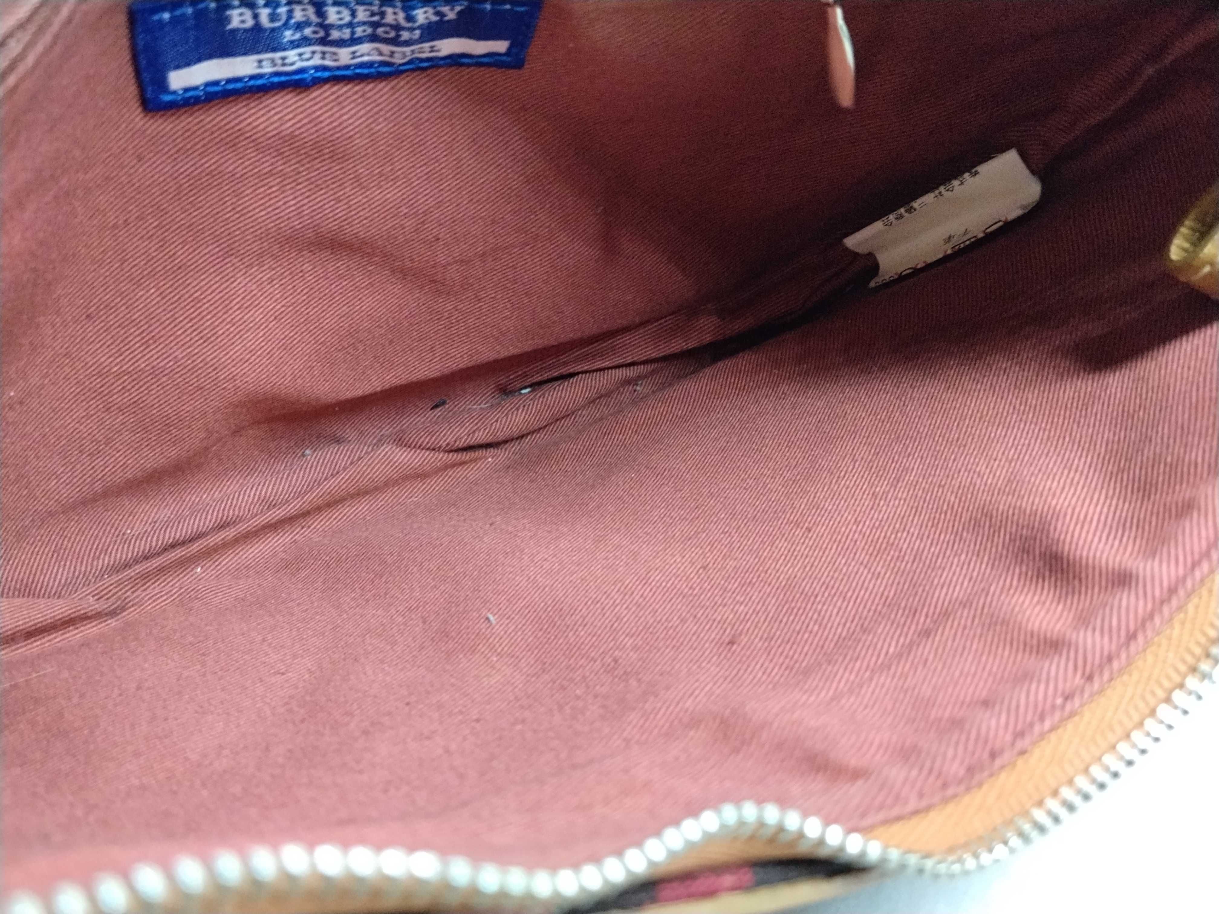 Blue Label Check Pattern One-Shoulder Bag — view 10