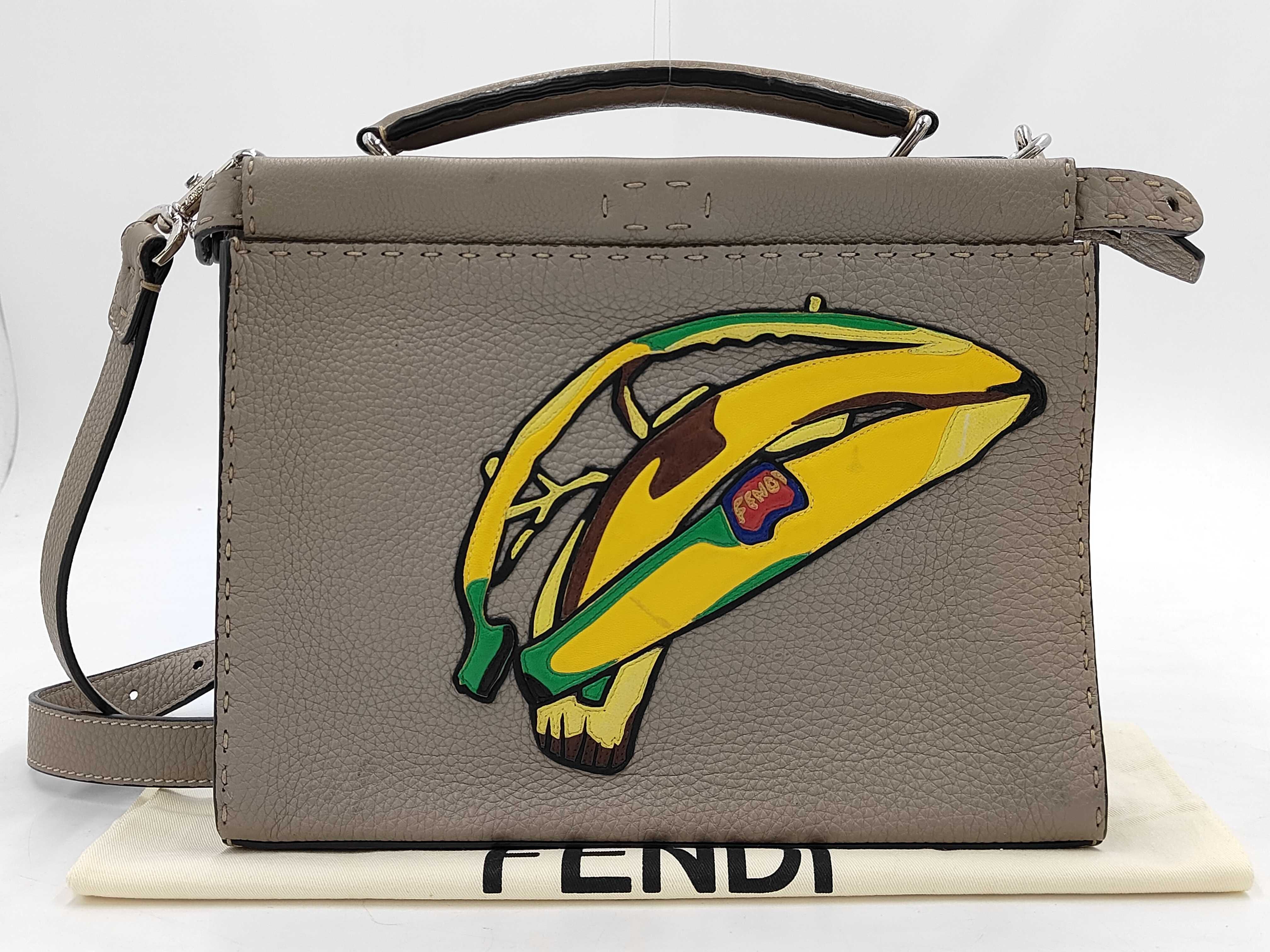 Selleria Peekaboo Fit Mini Banana 7VA422 Handbag 2-Way Shoulder Bag with Dust Bag