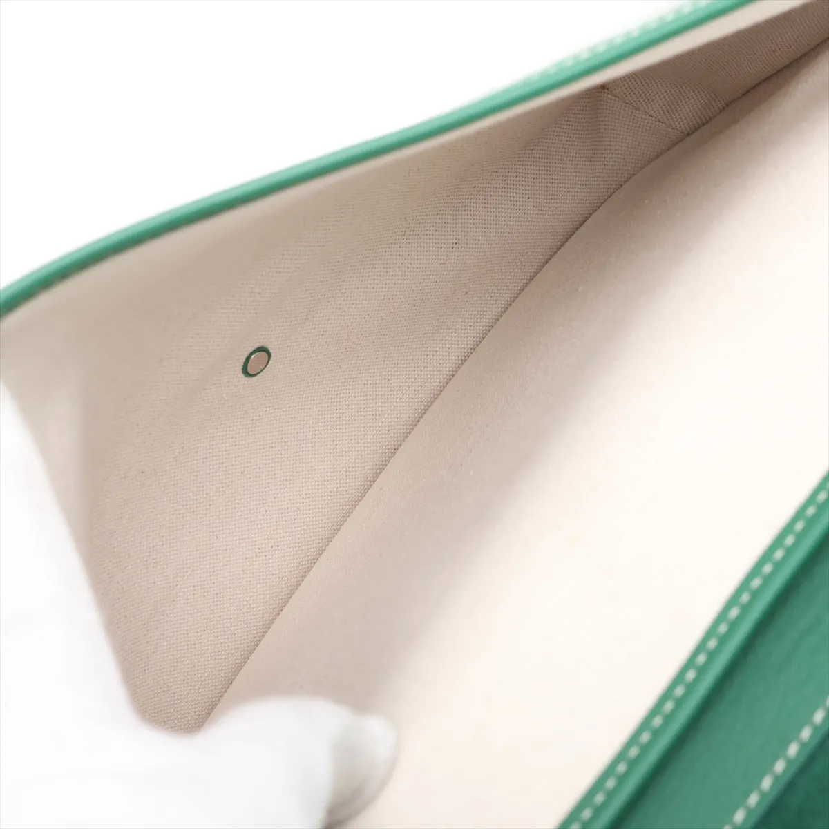 Croucier PVC x Leather Shoulder Bag, Green — view 6