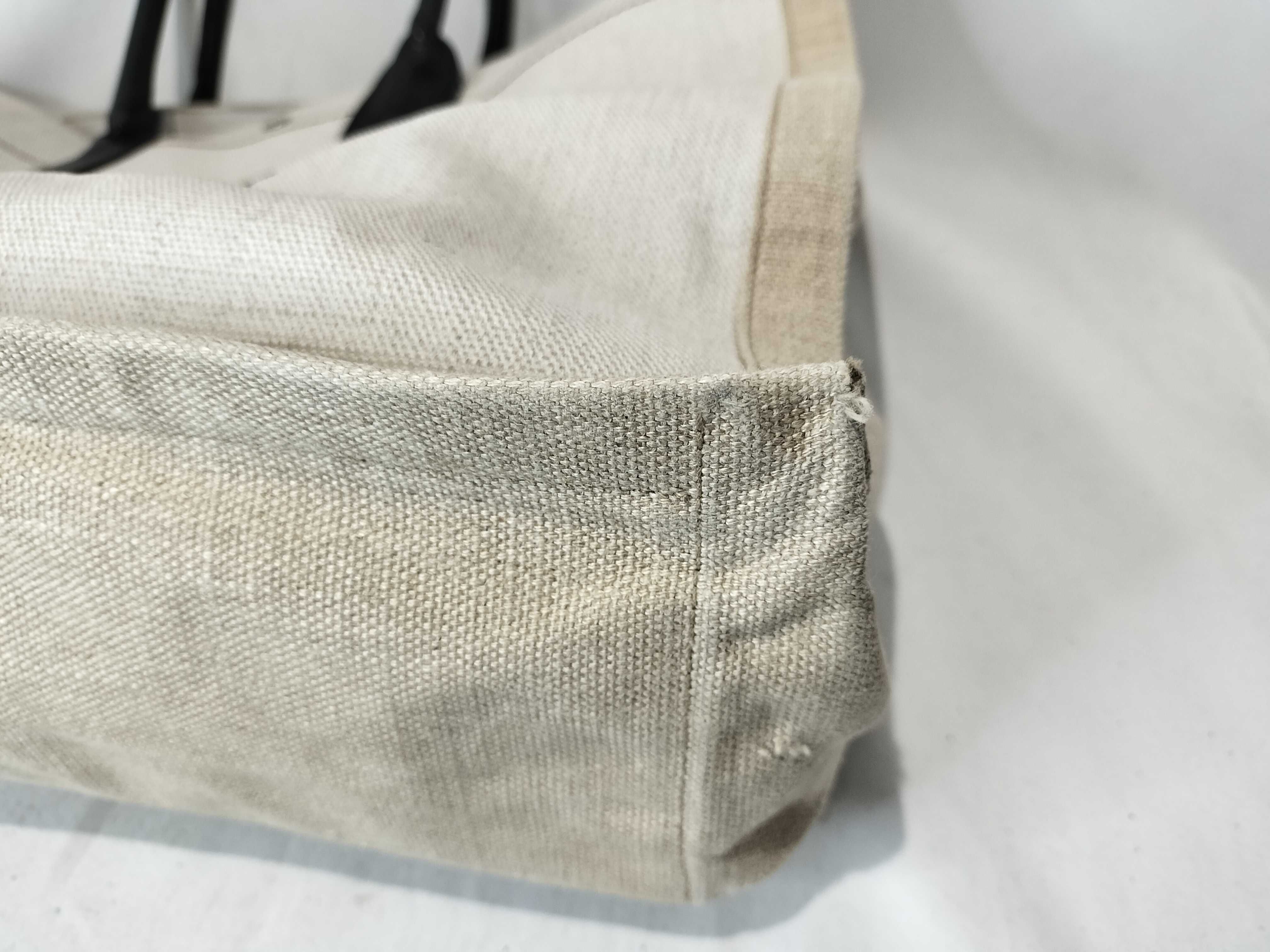 Rive Gauche Canvas x Leather Tote Bag (Handbag) — view 7