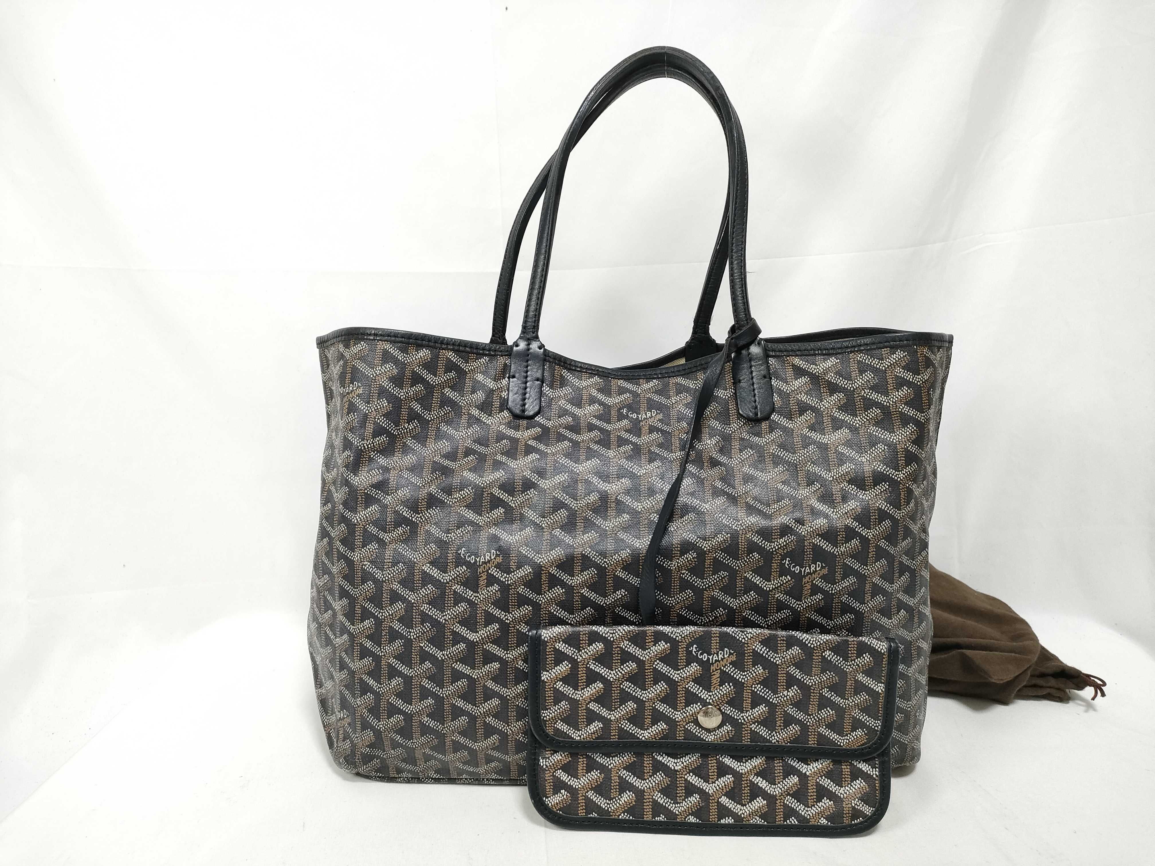 Saint Louis PM PVC x Leather Tote Bag, Black