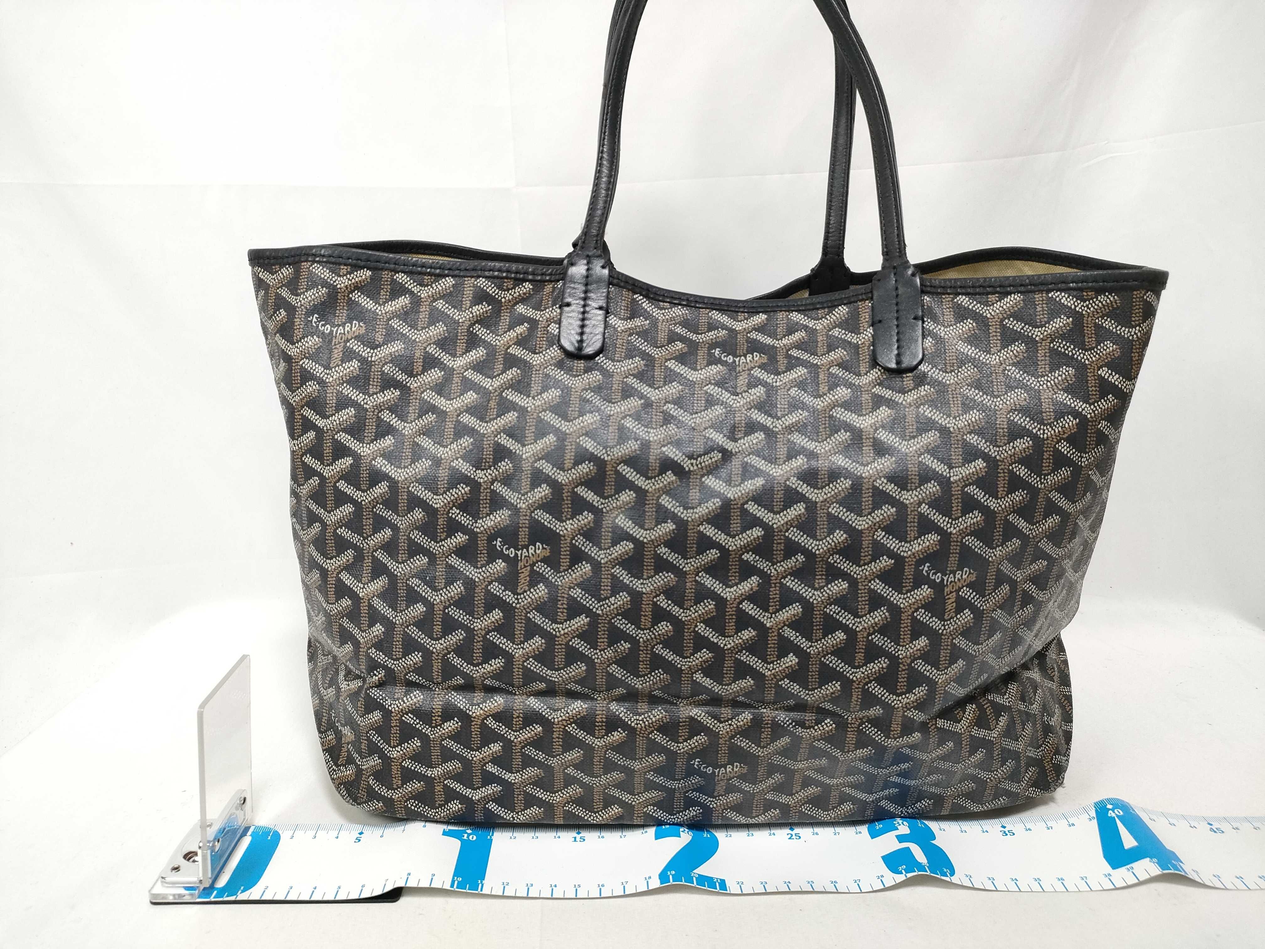 Saint Louis PM PVC x Leather Tote Bag, Black — view 2