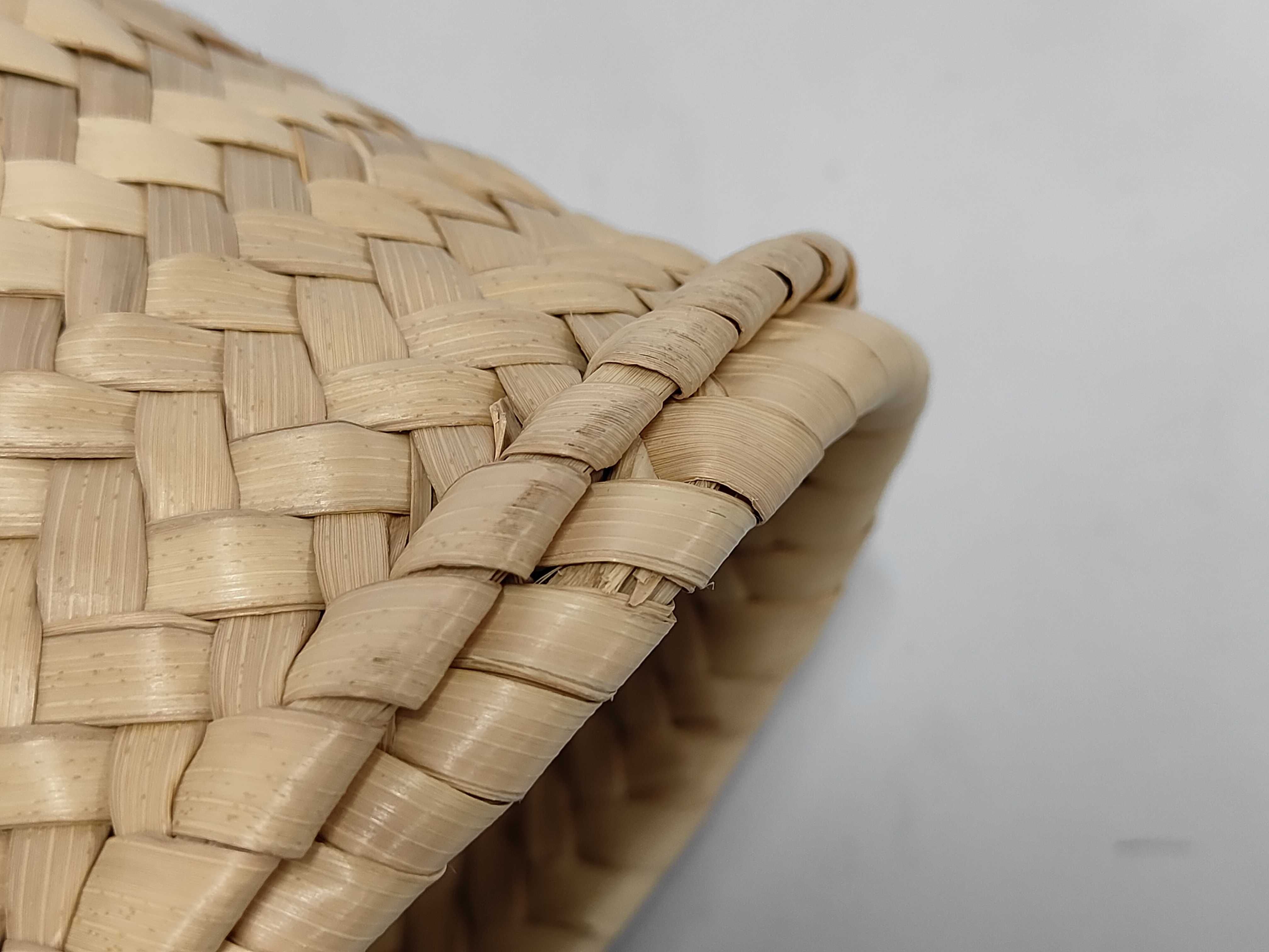 Basket Small Raffia x Leather Basket Bag — view 11