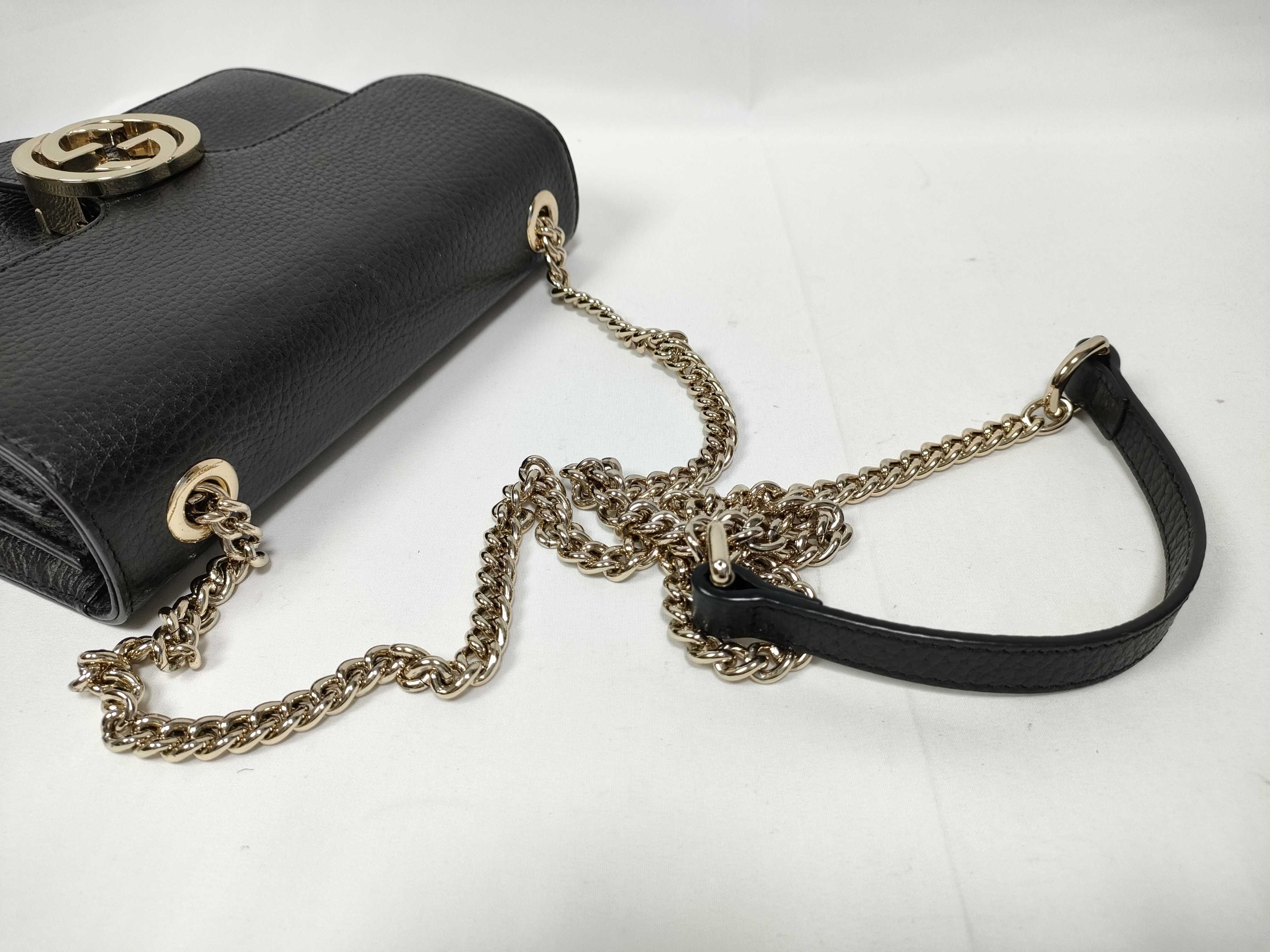 GG Interlocking Chain Shoulder Bag Small — view 7