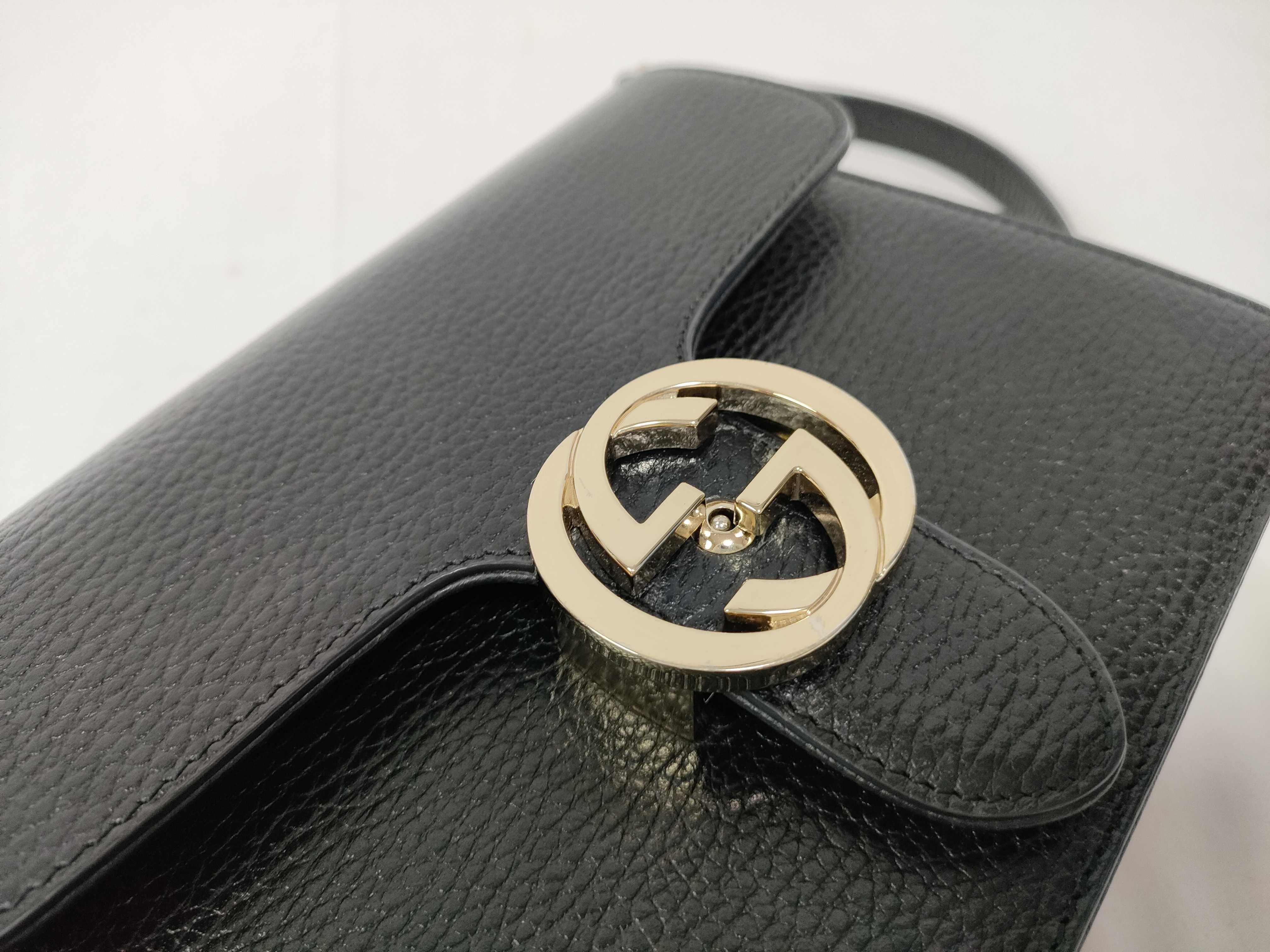 GG Interlocking Chain Shoulder Bag Small — view 9