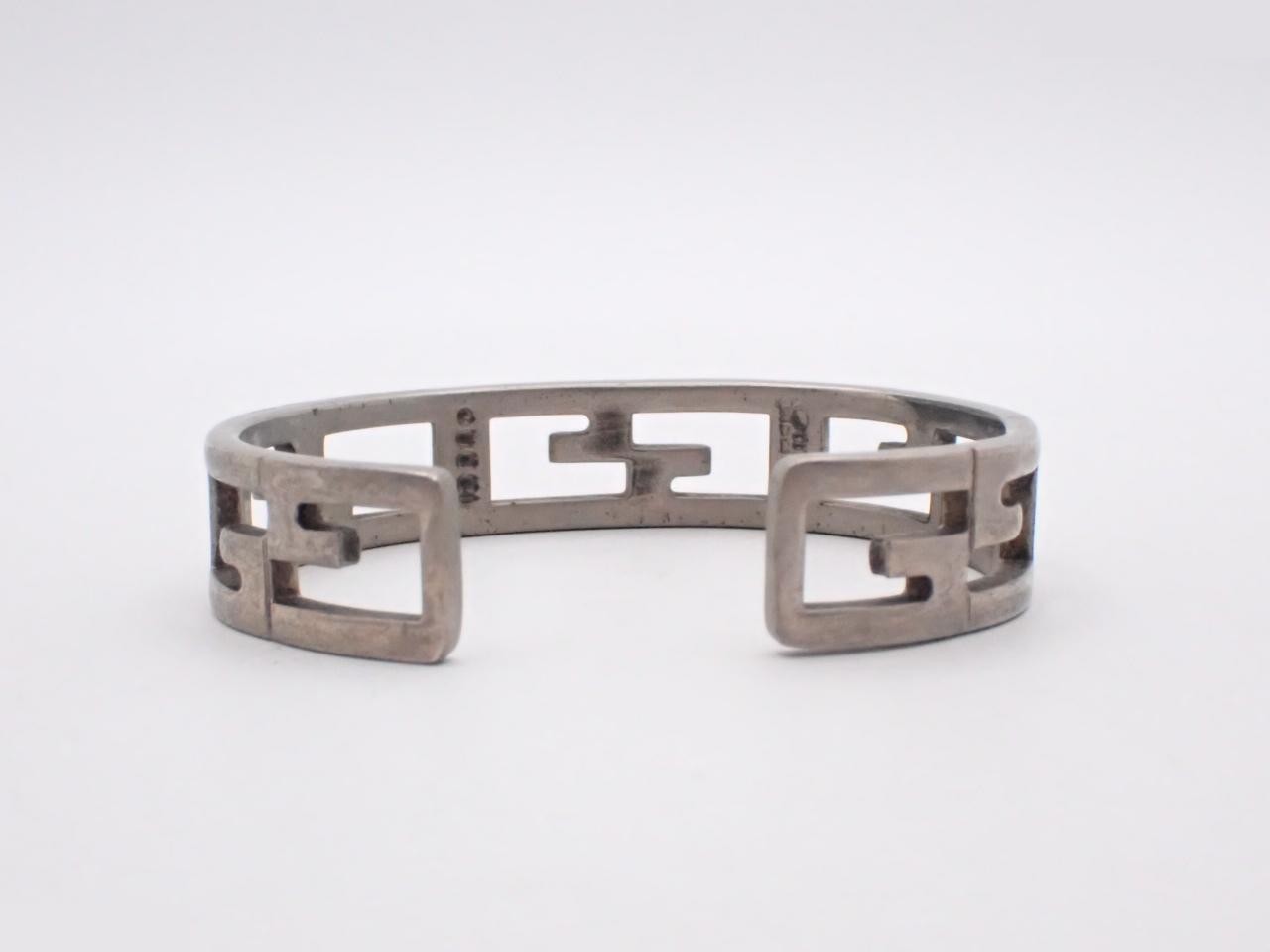 Bangle, G logo, 925 silver, 43.6g, wrist circumference approximately 18cm — view 2