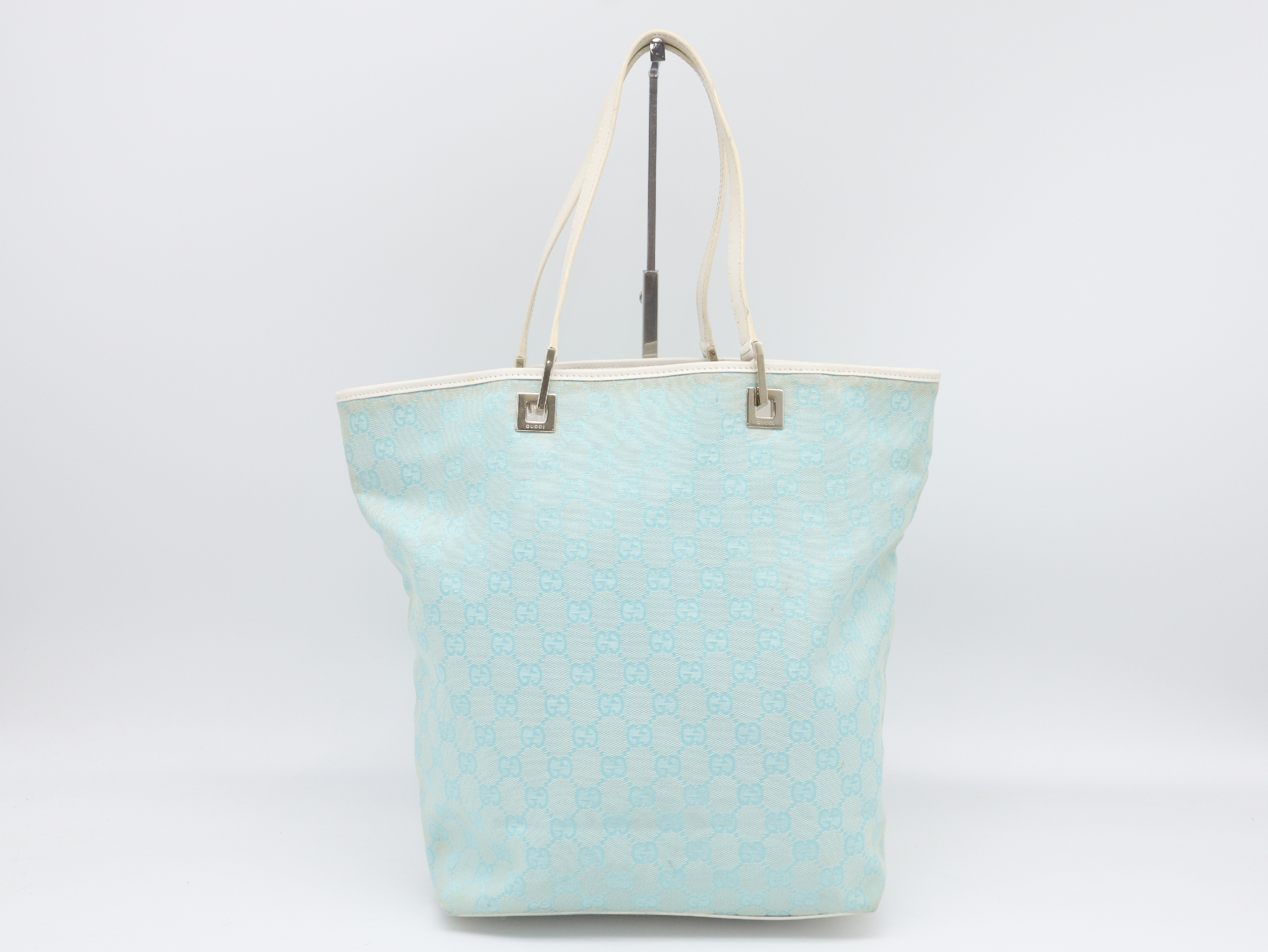 002.1098GG Canvas Tote Bag, Light Green Tote Bag